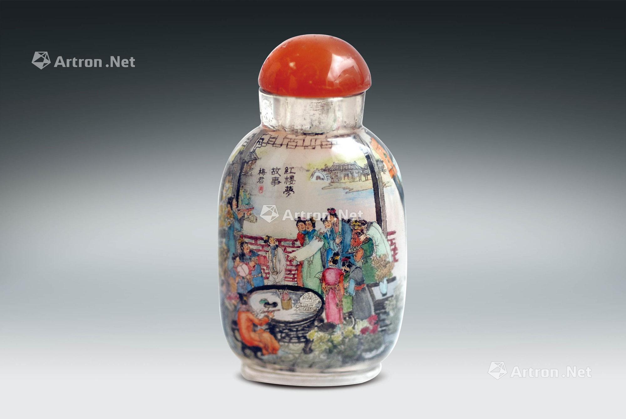瓶内画红楼梦人物纹鼻烟壶】拍卖品_图片_价格_鉴赏_内画类_雅昌艺术