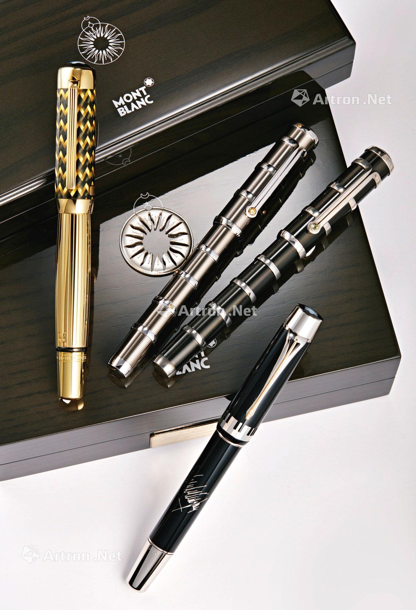 2013年份约2004及2003万宝龙四枝限量版钢笔编号