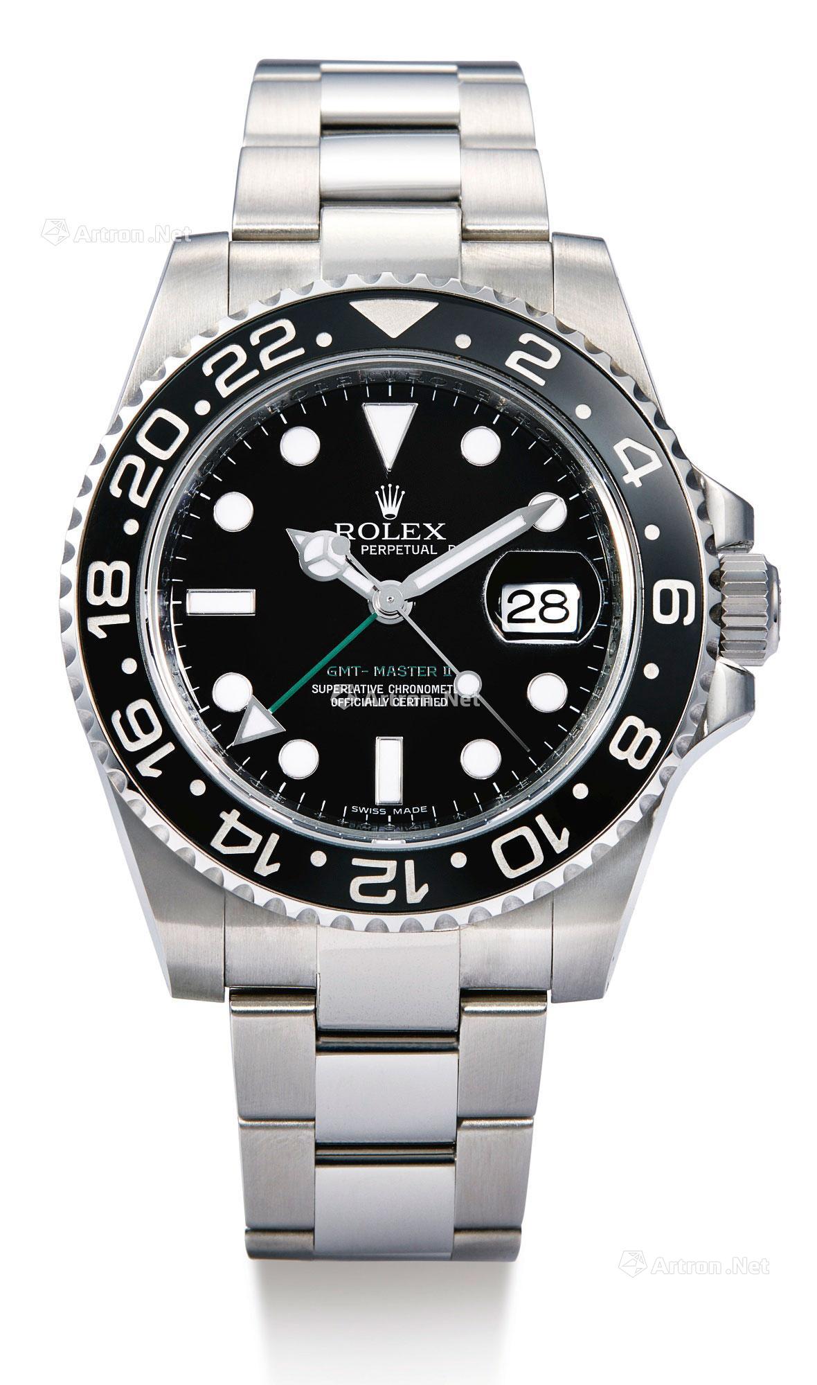 2042年份约2009劳力士116710型号gmtmasterii精钢自动上链两地时间链