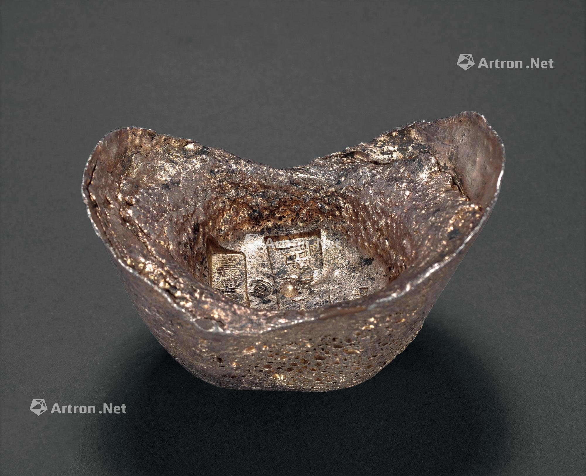 1902清代河北义丰源十足色十两银锭一枚