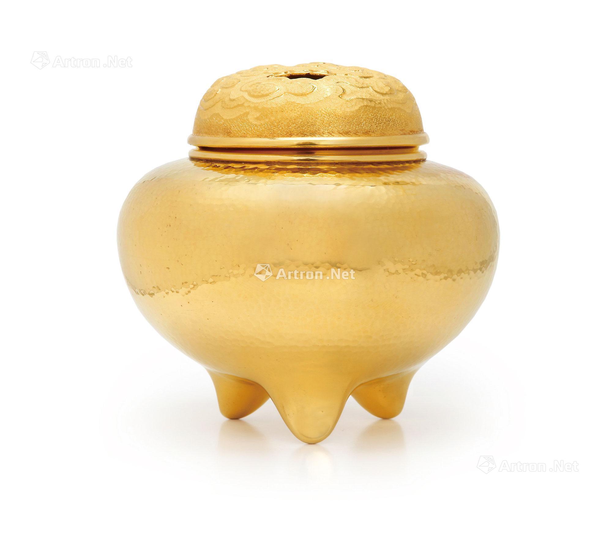 0482 纯金制香炉