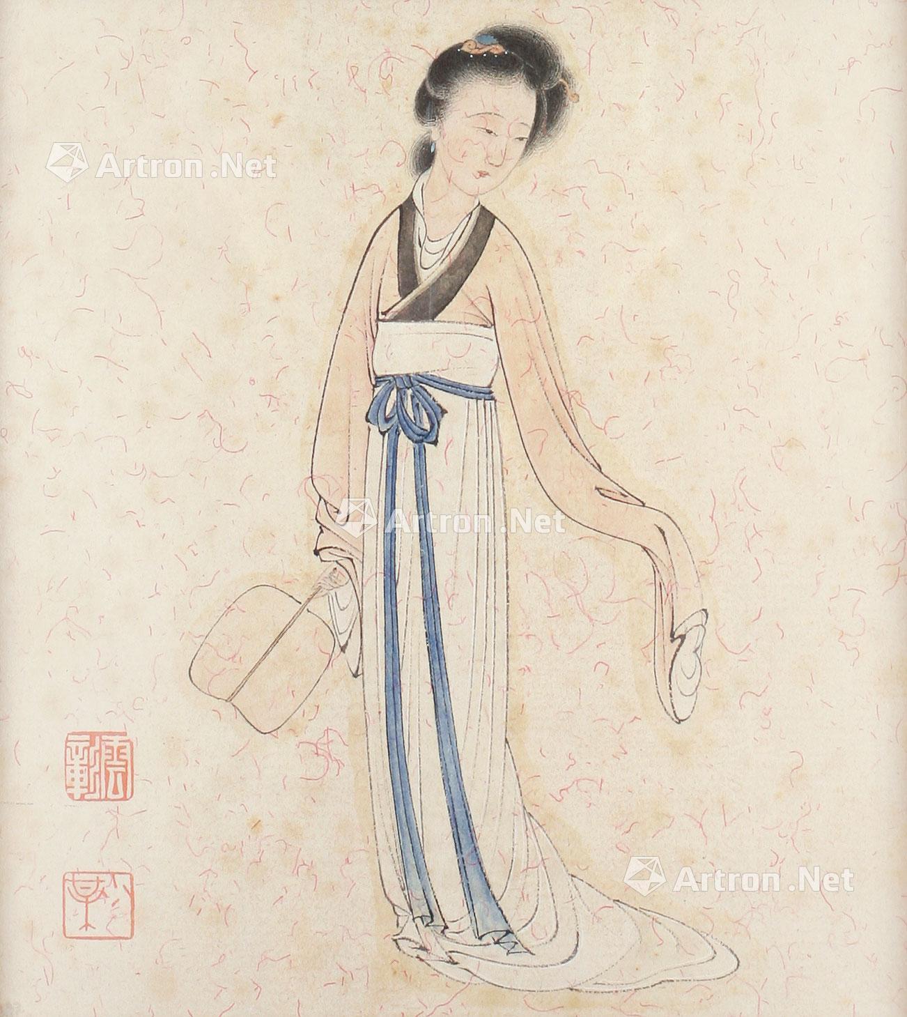 1263 人物 镜心 纸本设色