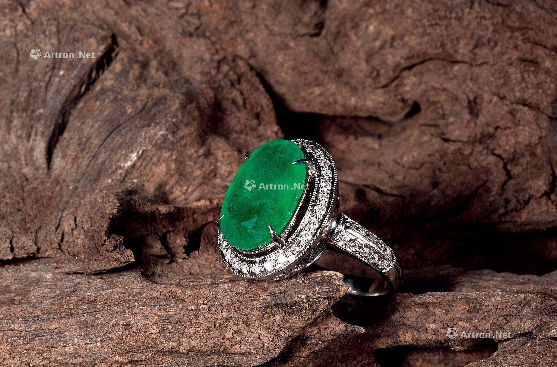 哥伦比亚祖母绿戒指】拍卖品_图片_价格_鉴赏_珠宝翡翠_雅昌艺术品