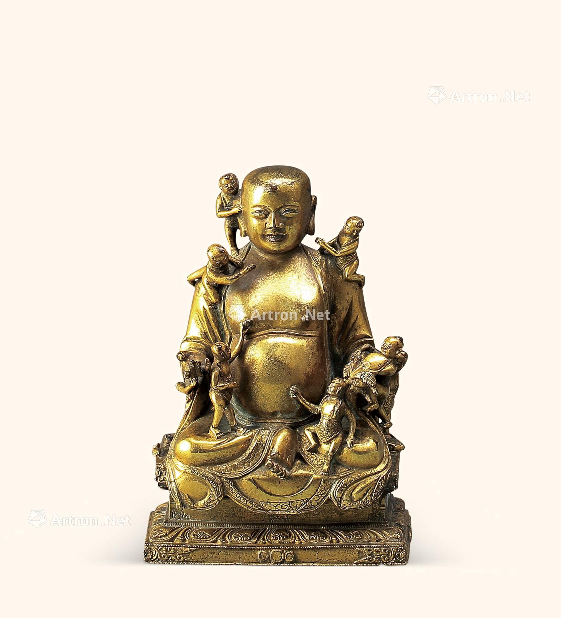 024319世纪九子戏弥勒像