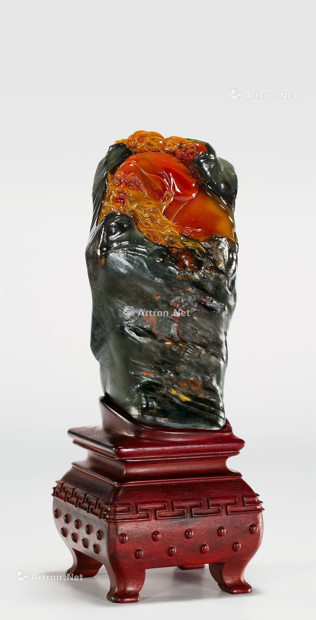 13761林文乐台山玉大明医圣摆件