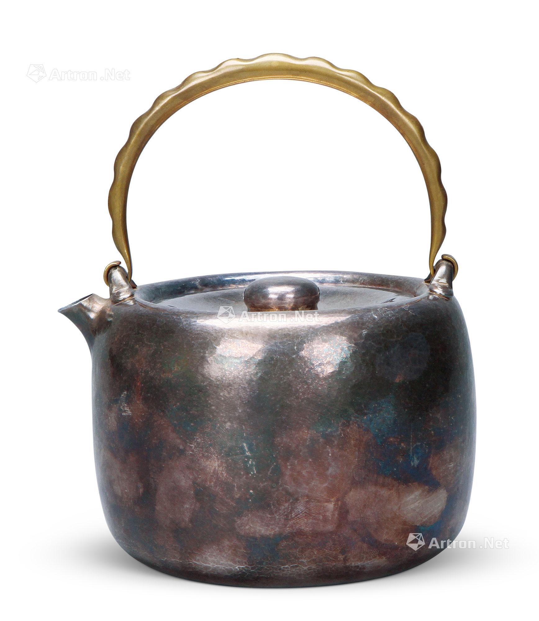 4083 当代 北村静香银壶