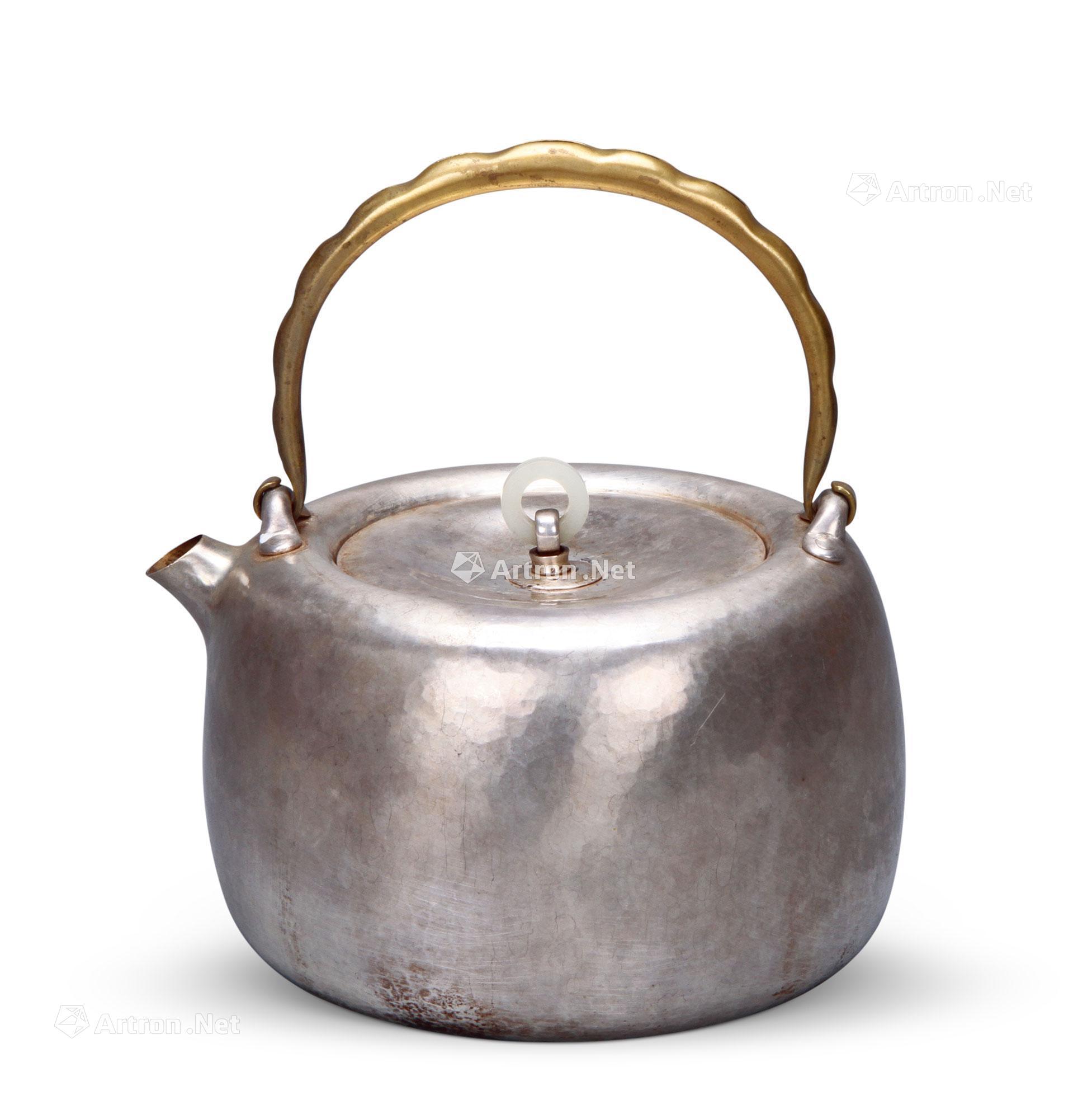 4085当代北村静香银壶