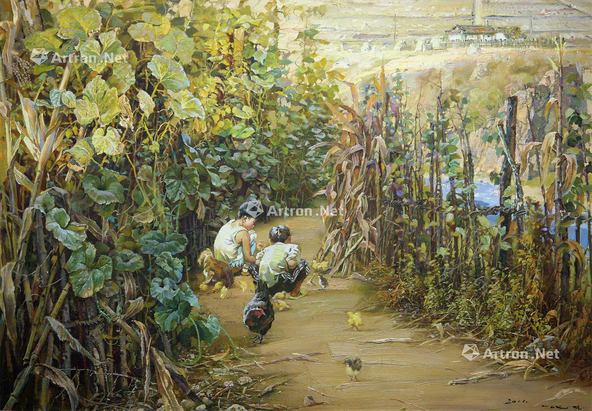 1014 2011年作 在童年 布面油画