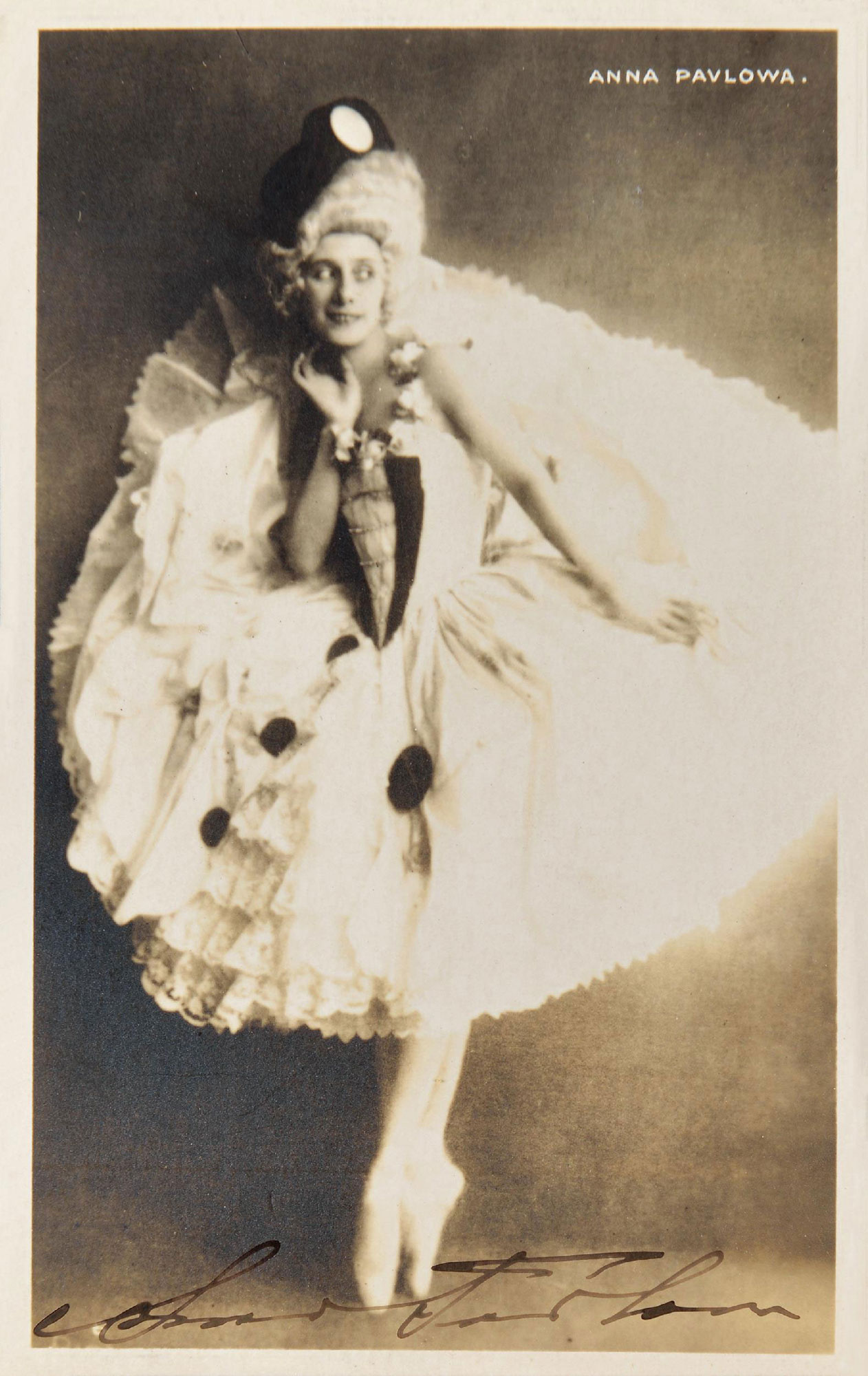 11816芭蕾皇后安娜巴甫洛娃annapavlova亲笔签名照