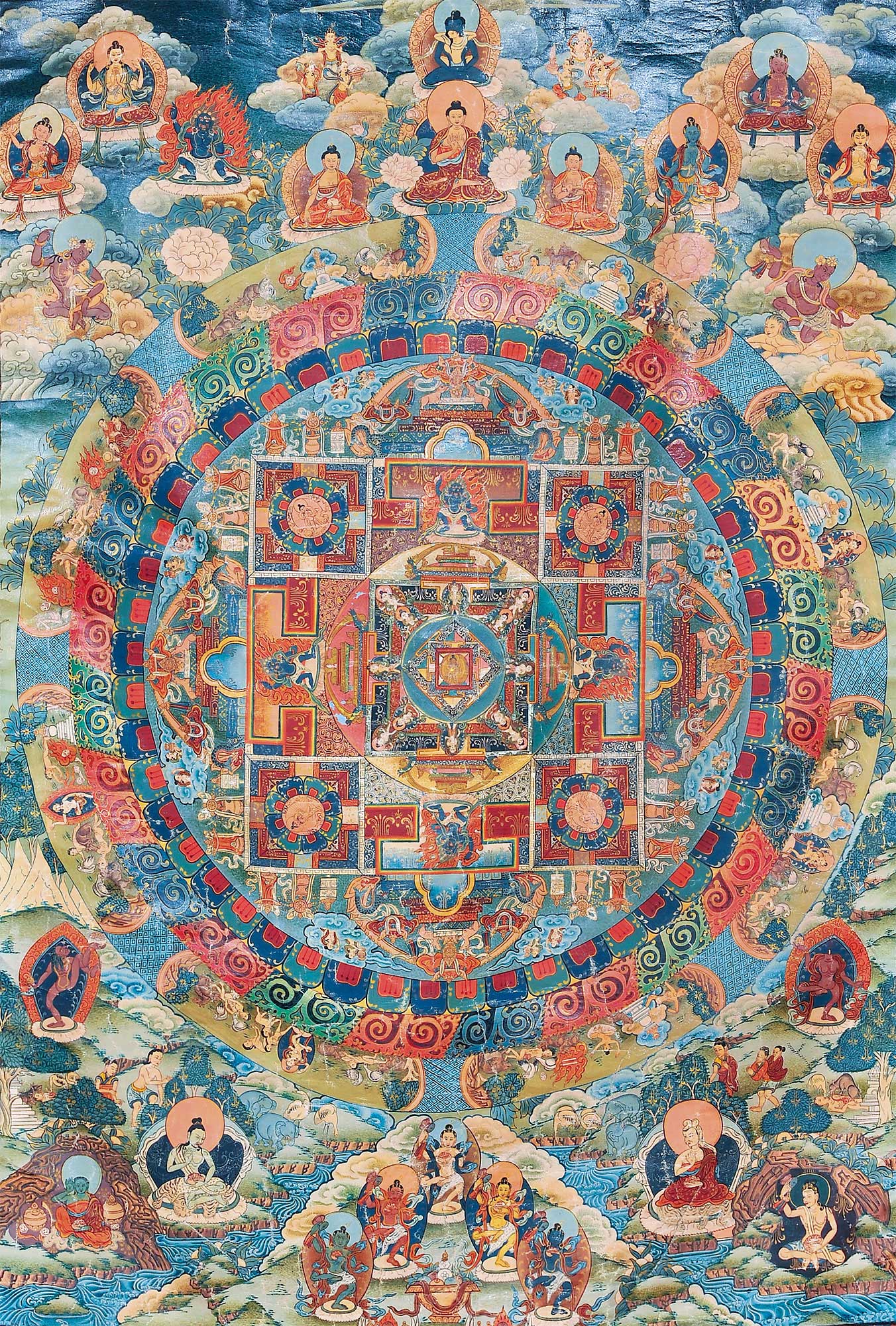 *3060 清 彩绘坛城唐卡