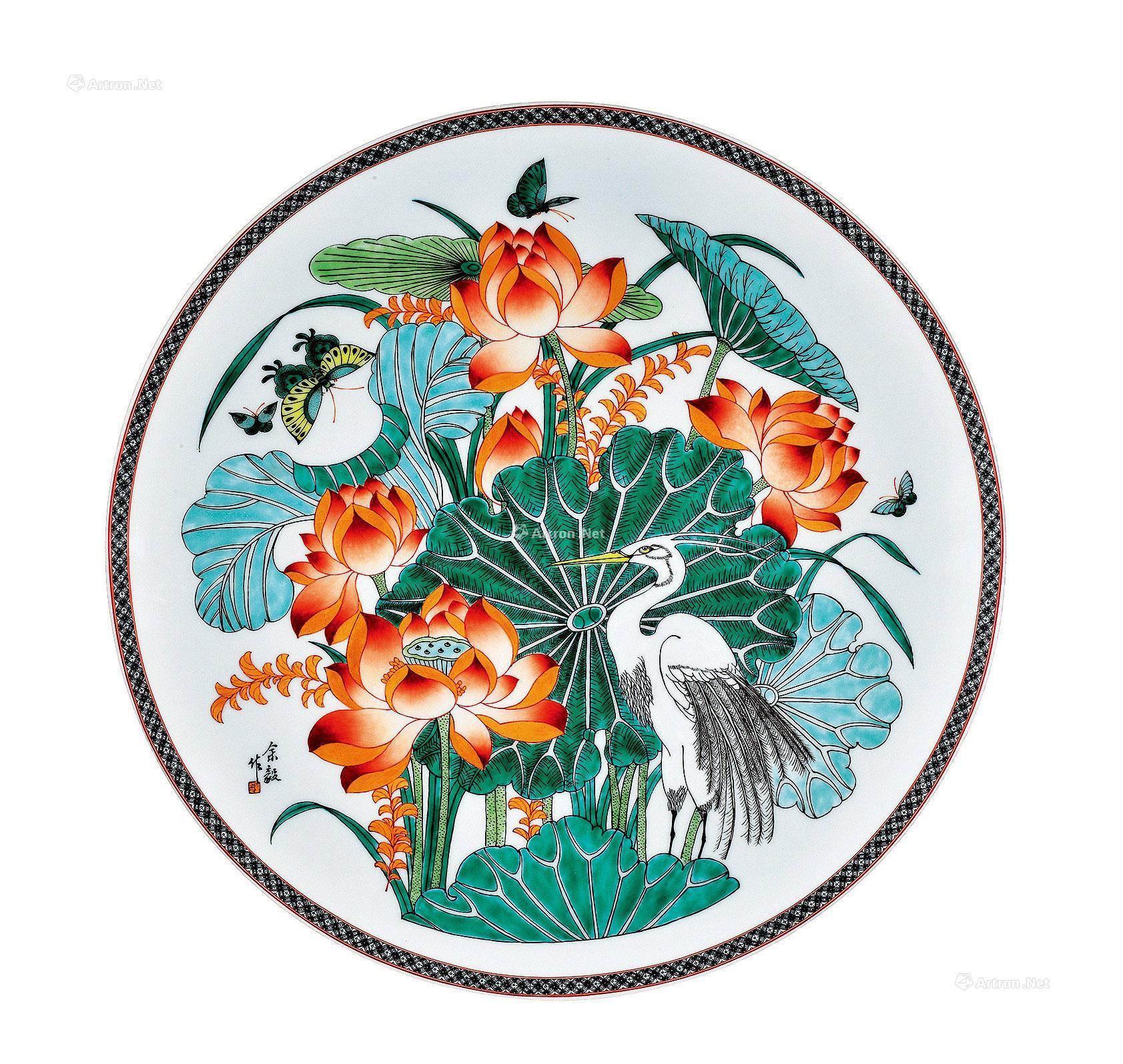彩瓷盘】拍卖品_图片_价格_鉴赏_现当代及其它瓷器_雅昌艺术品拍卖网