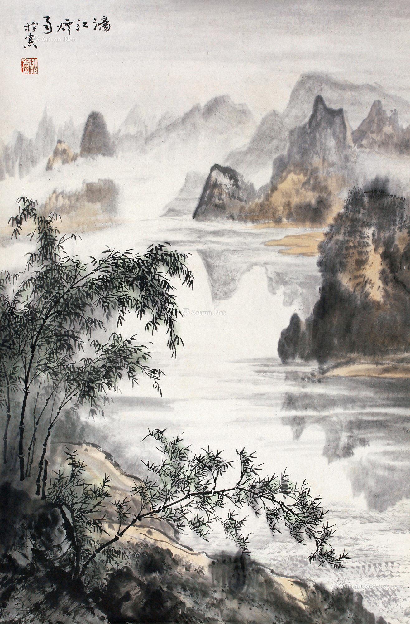 烟雨江湖山水画的秘密图片