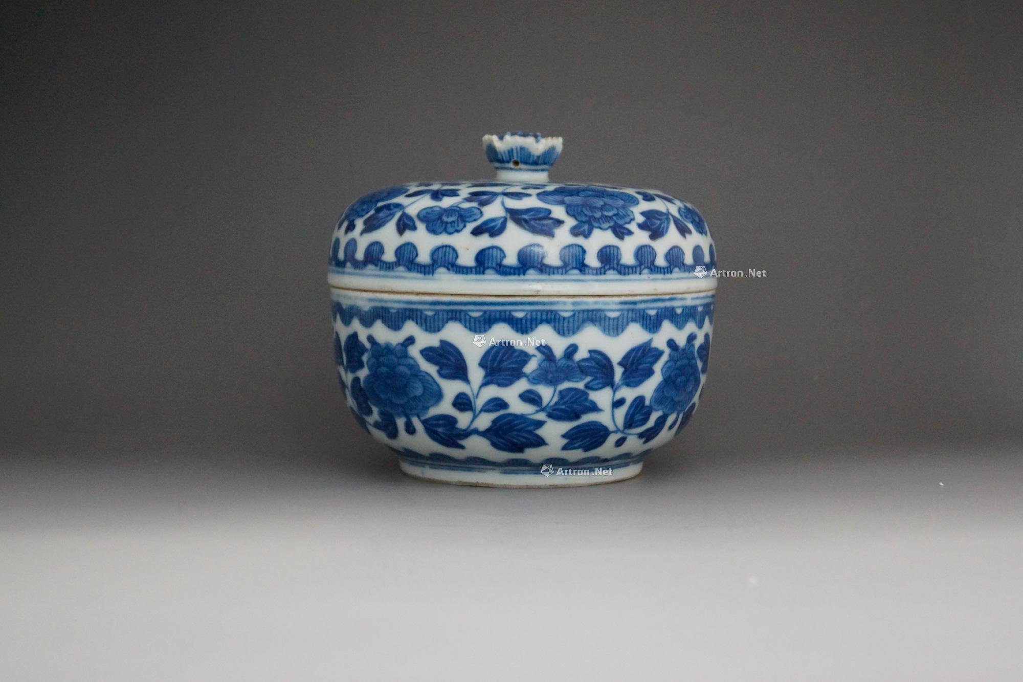 【19世纪 青花缠枝莲纹盖罐】拍卖品_图片_价格_鉴赏_清代青花瓷器
