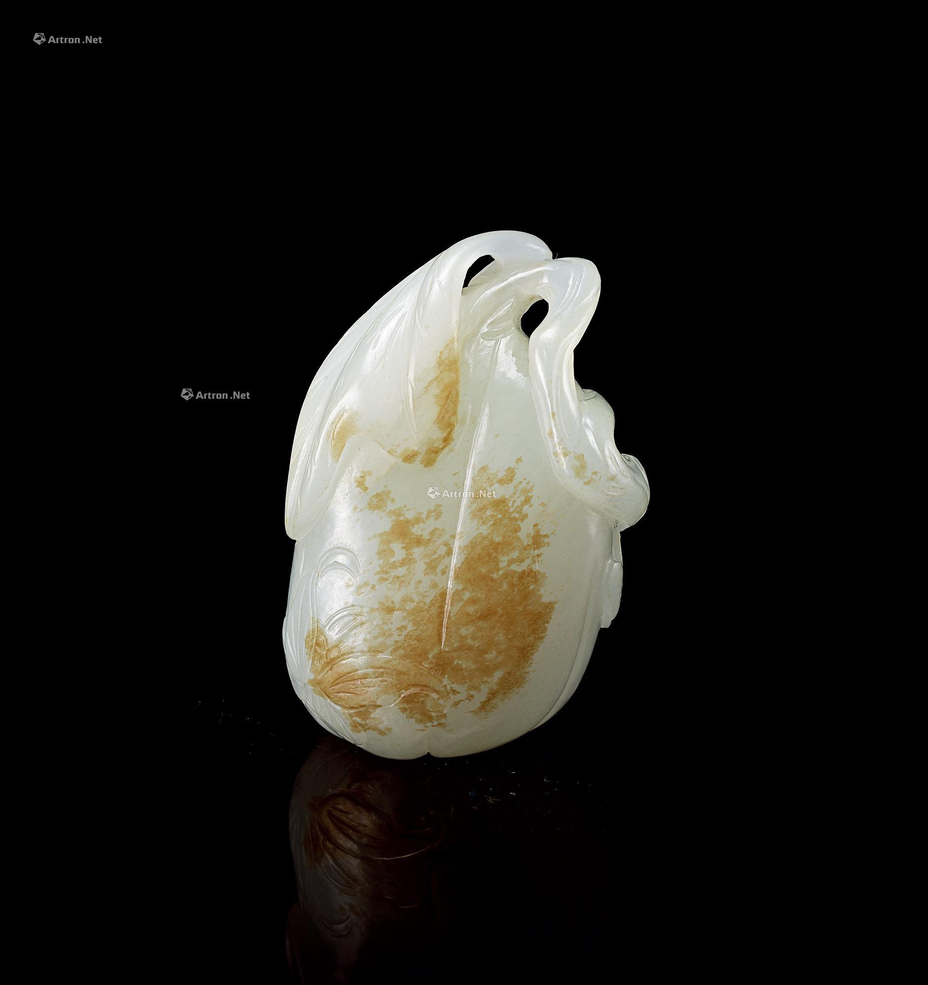 3168清18世纪白玉瓜瓞绵绵珮