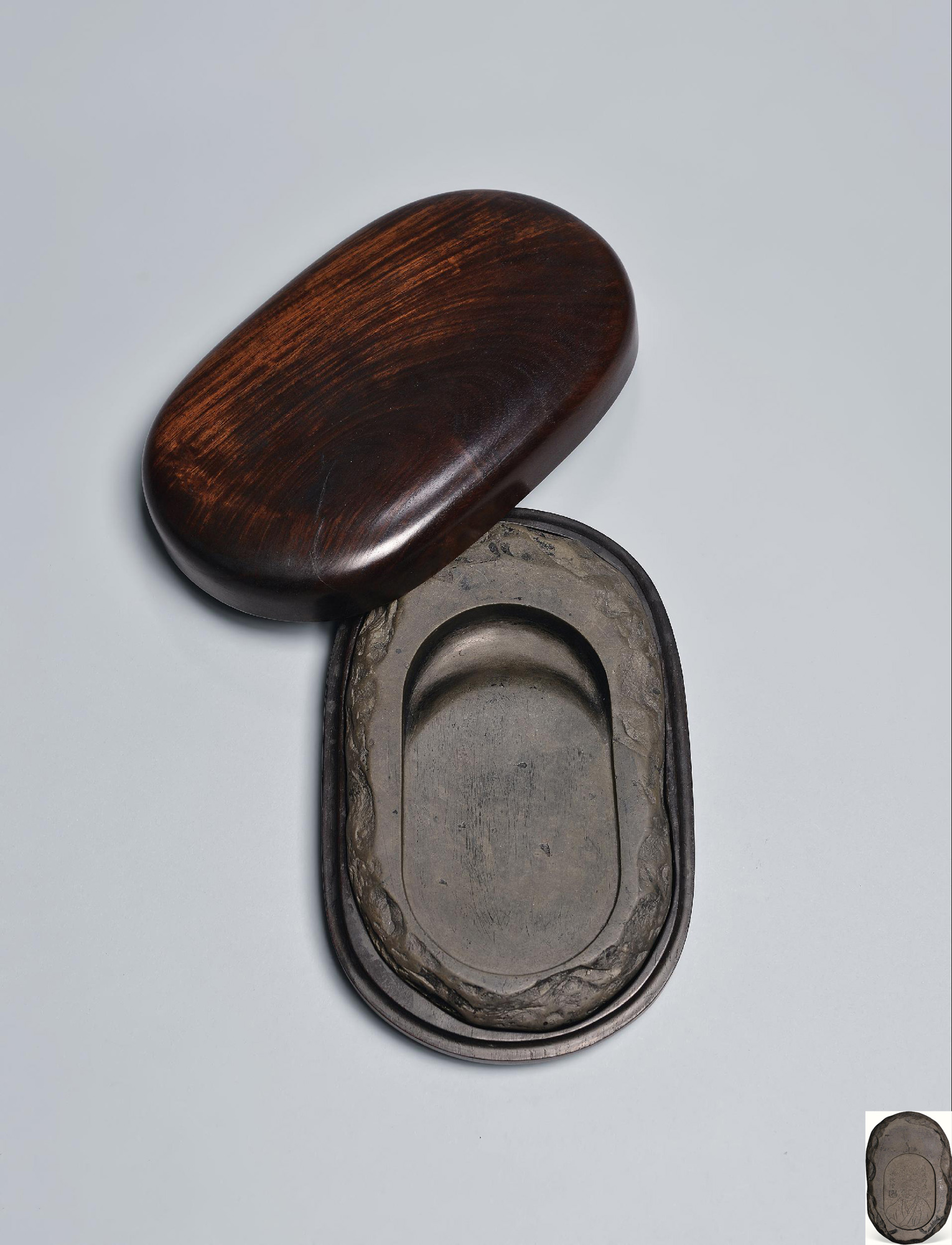 7777清早期陈洪绶款端石砚