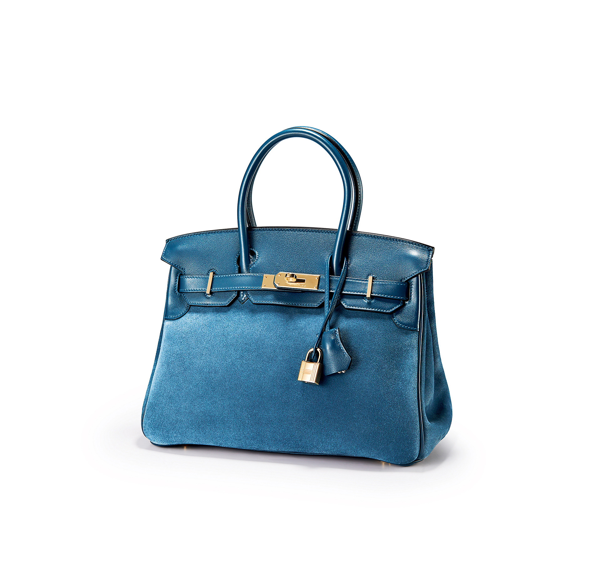 2894爱马仕612012限量版bluethalassa色30公分grizzly铂金包附精铜