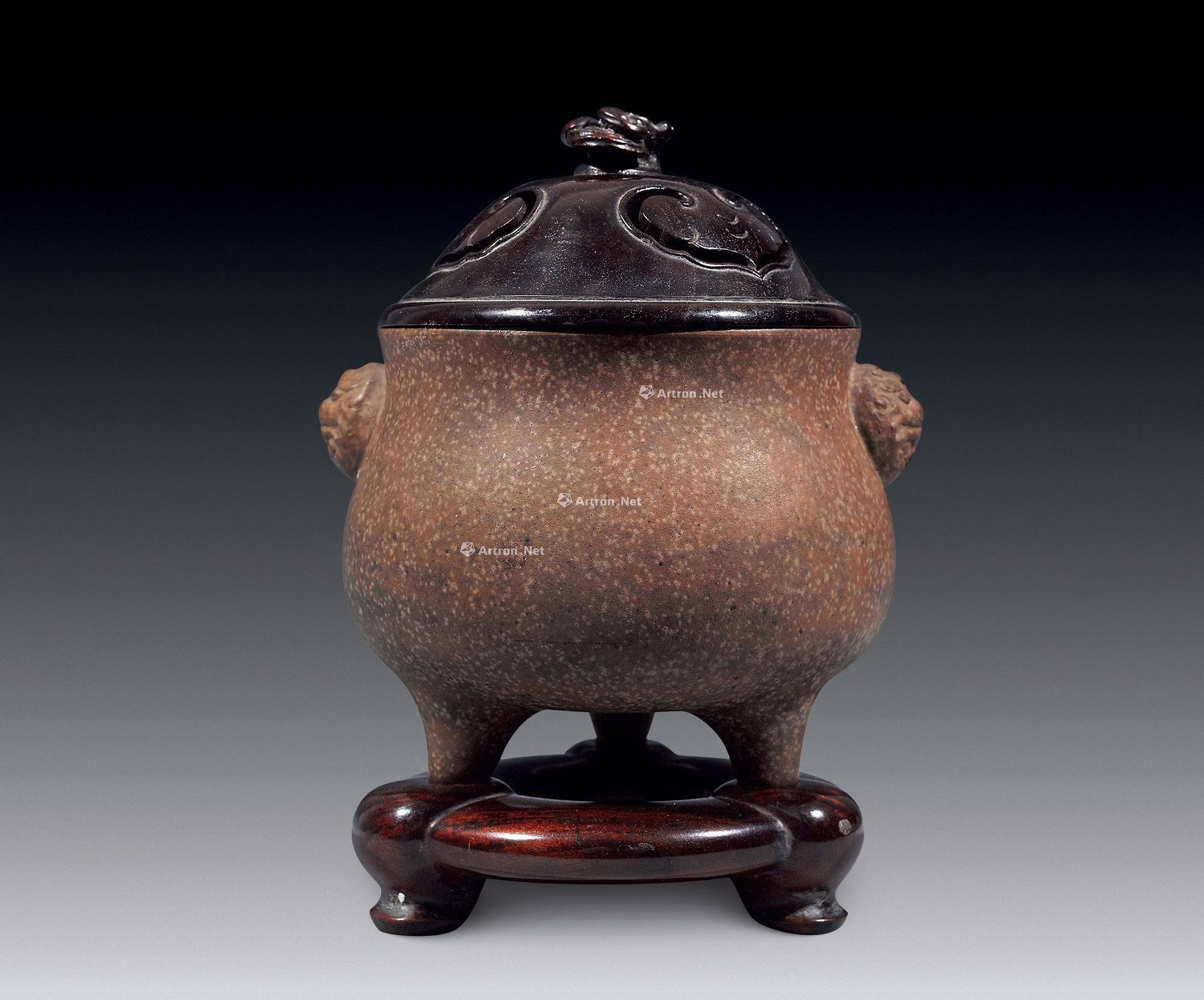 【"大明宣德年制"沙泥铺首香炉】拍卖品_图片_价格_鉴赏_紫砂_雅昌