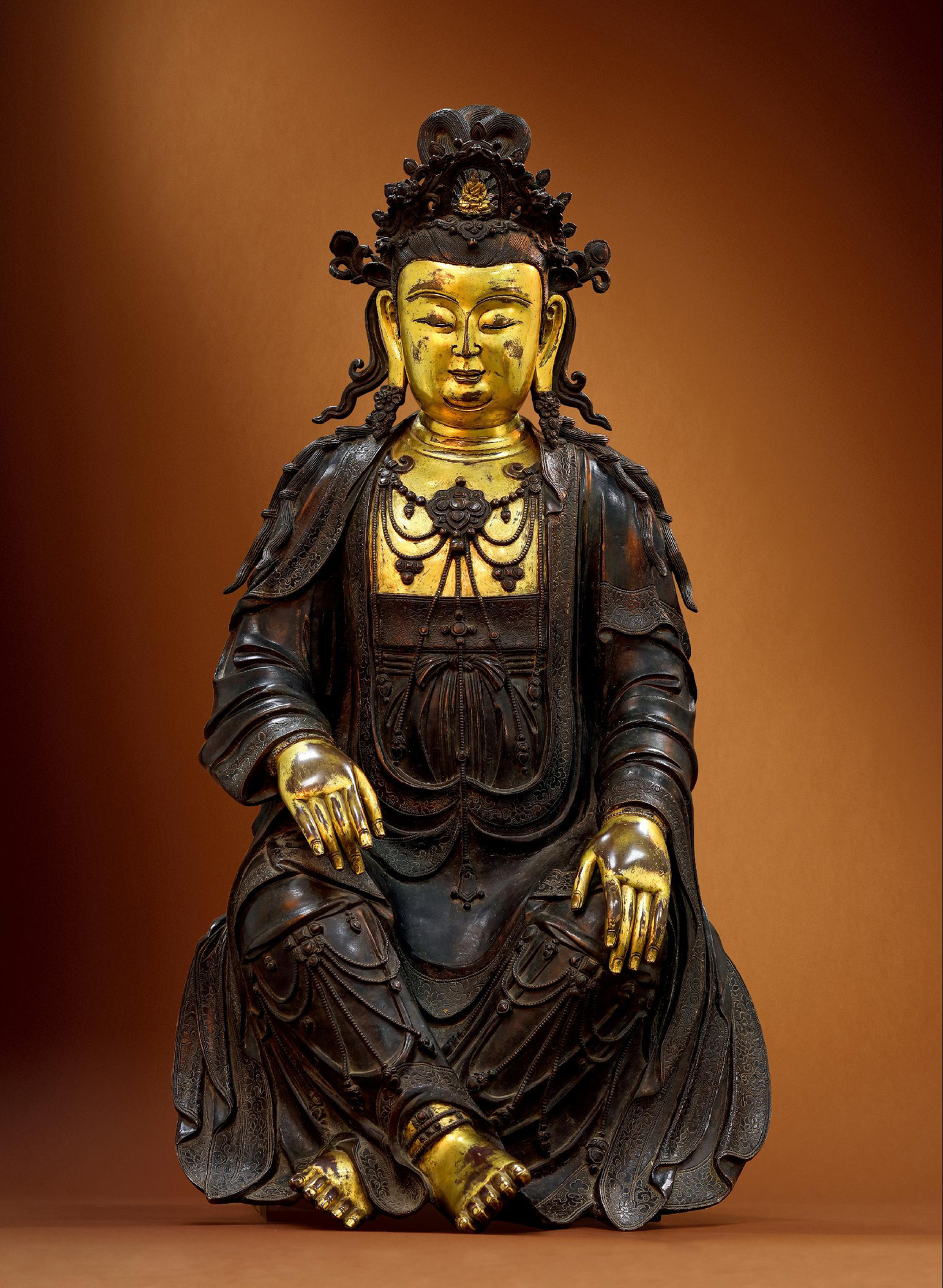 7334十三世纪交脚弥勒菩萨