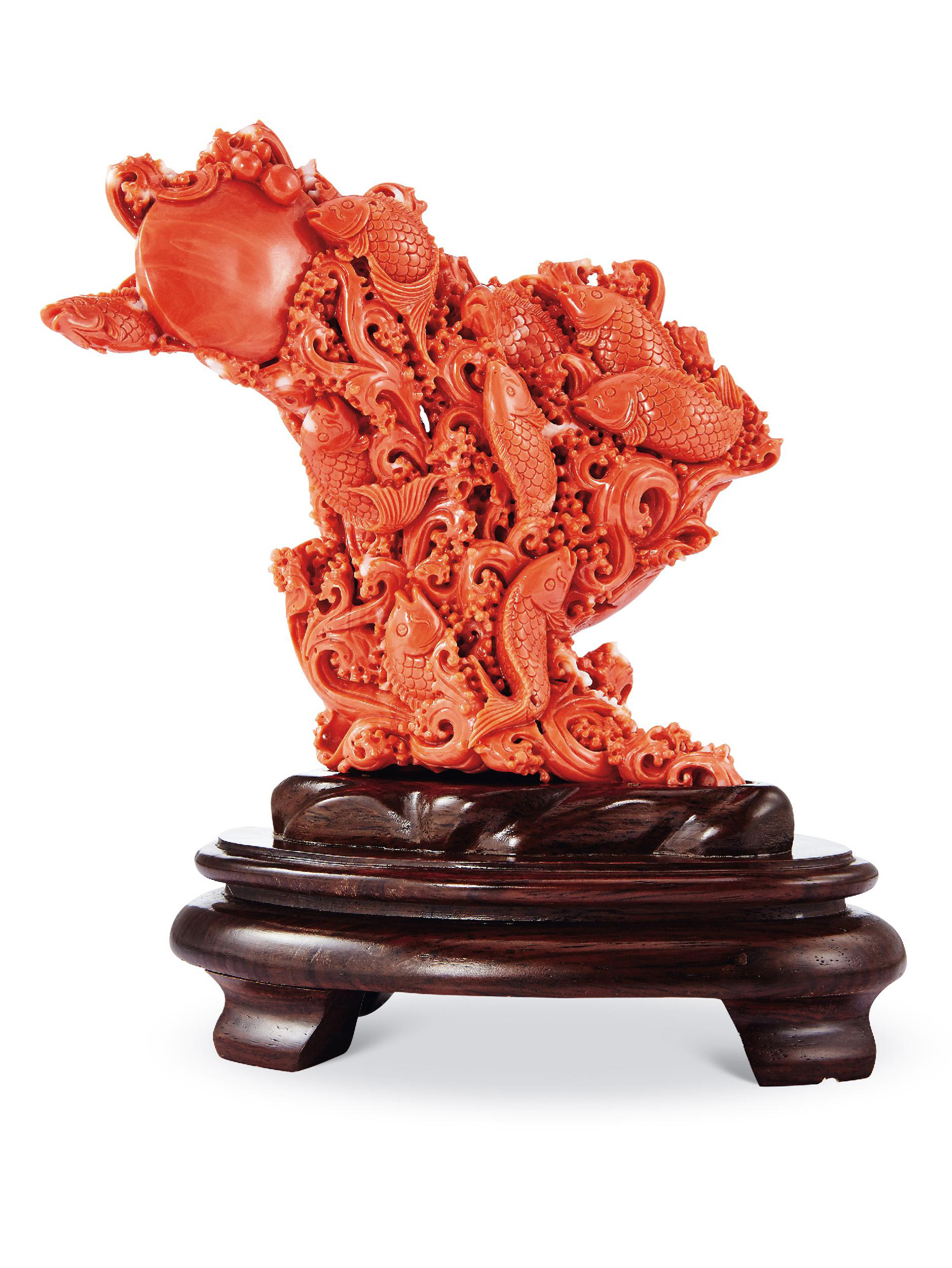 17289 天然aka红珊瑚摆件