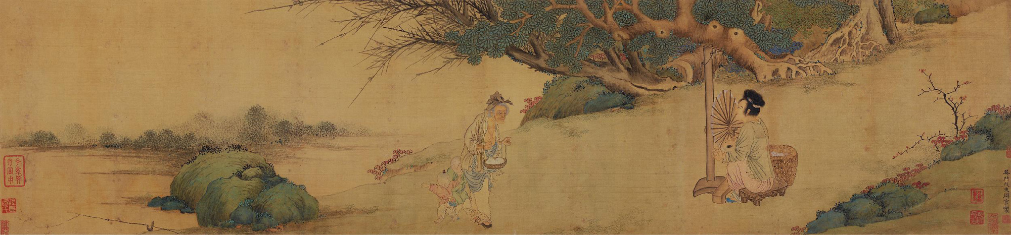 【纺织图 手卷 设色绢本】拍卖品_图片_价格_鉴赏_绘画_雅昌艺术品