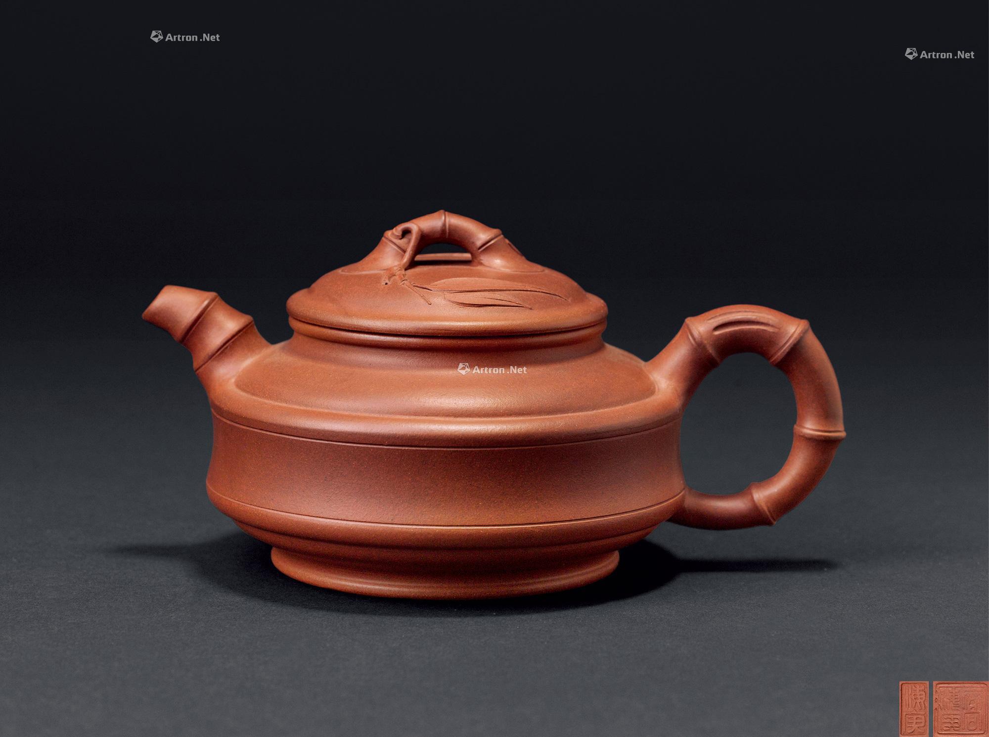 1587 高海庚 双线竹鼓壶