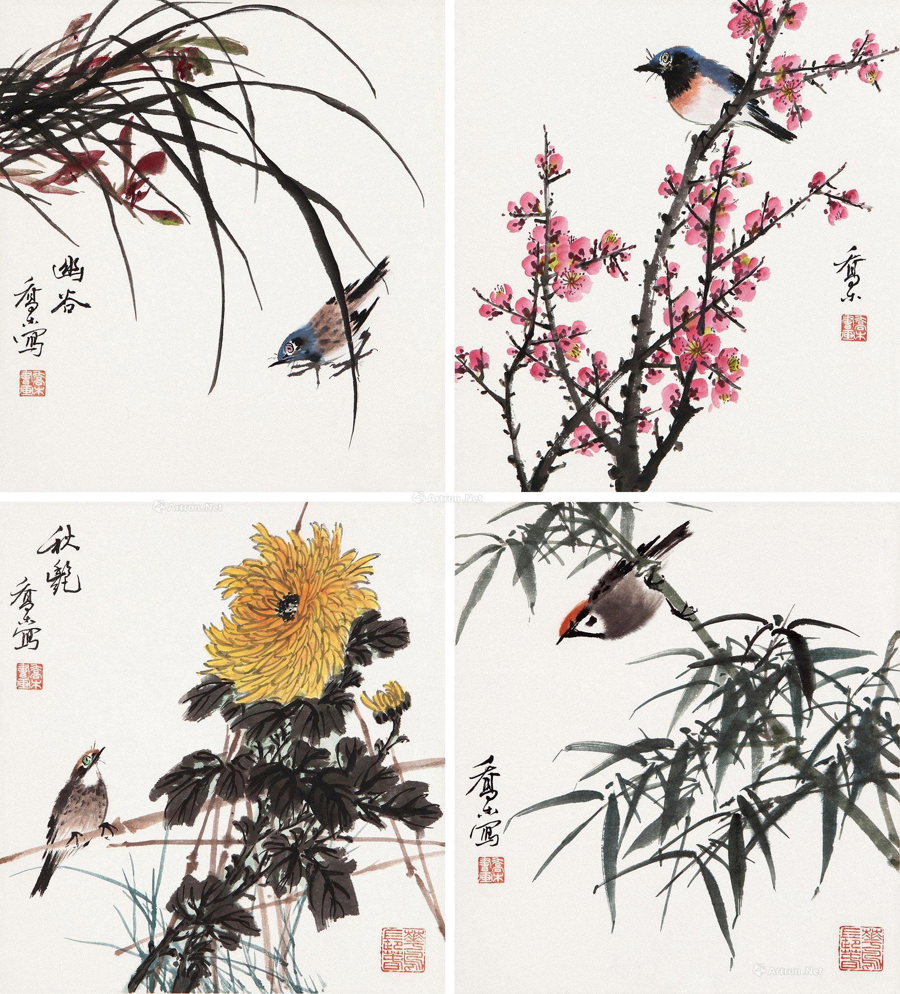 100张梅兰竹菊图图片