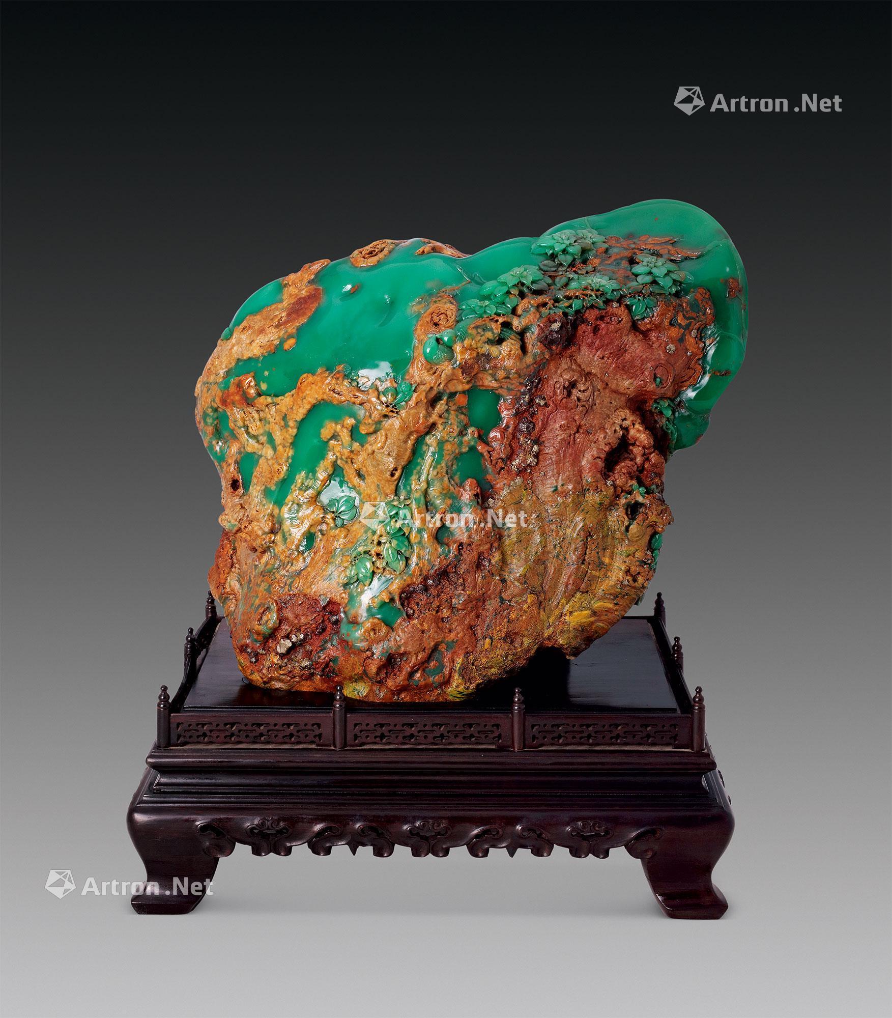 0646四川雅安绿摆件