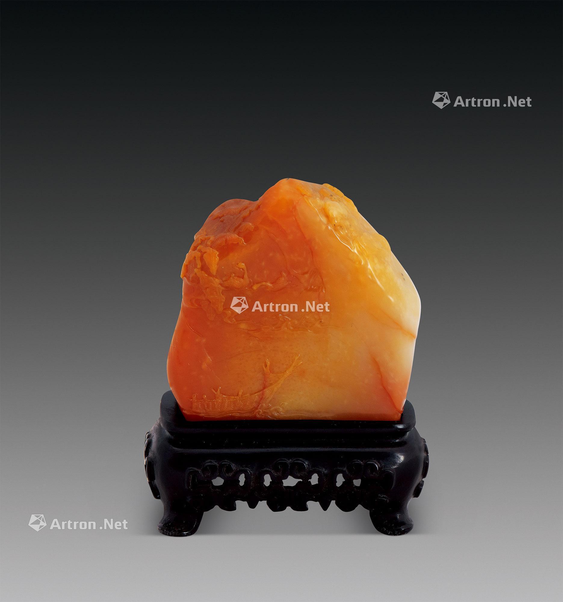 0854昌化田黄薄意摆件