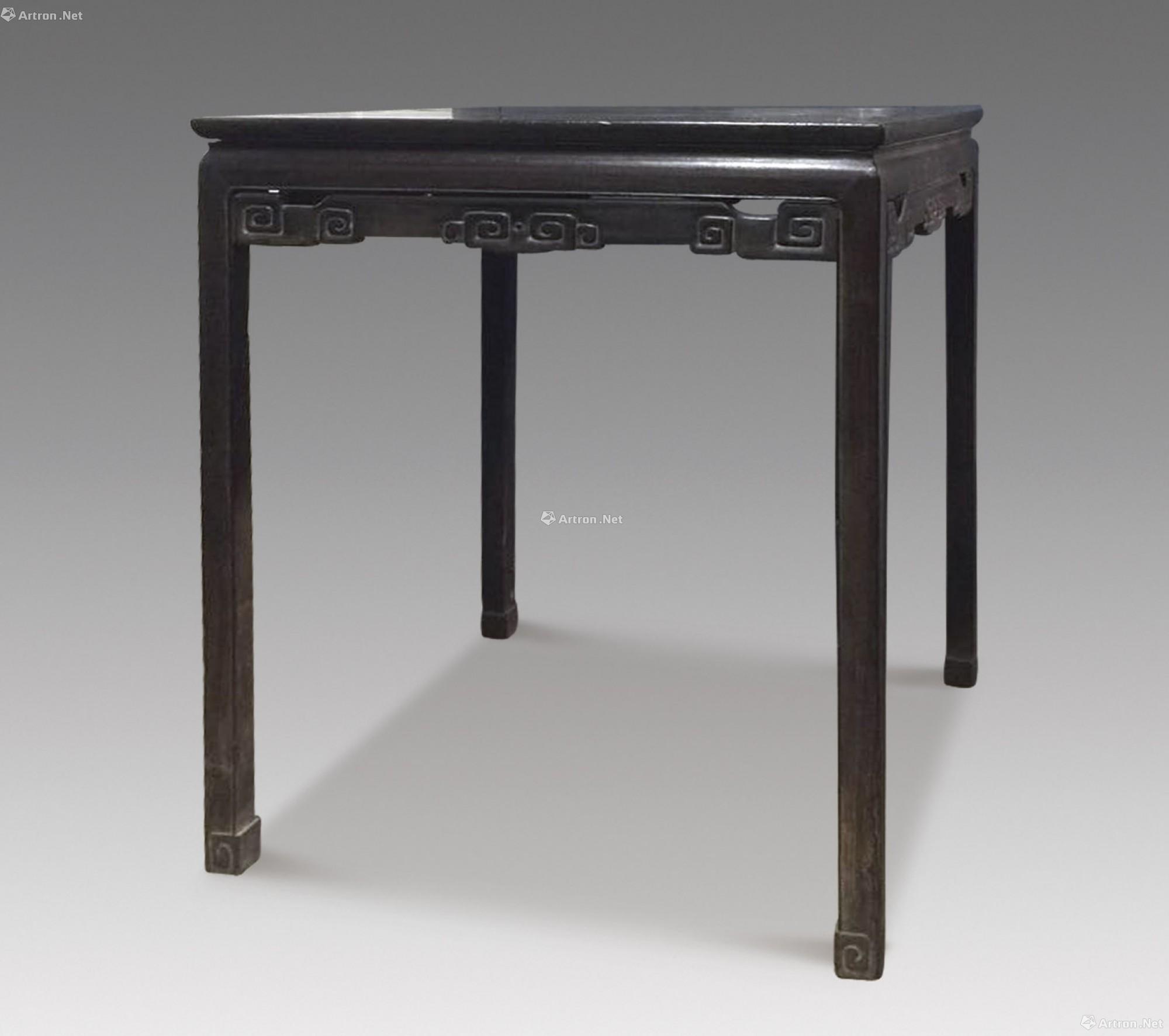 0189 红木回字纹六仙桌