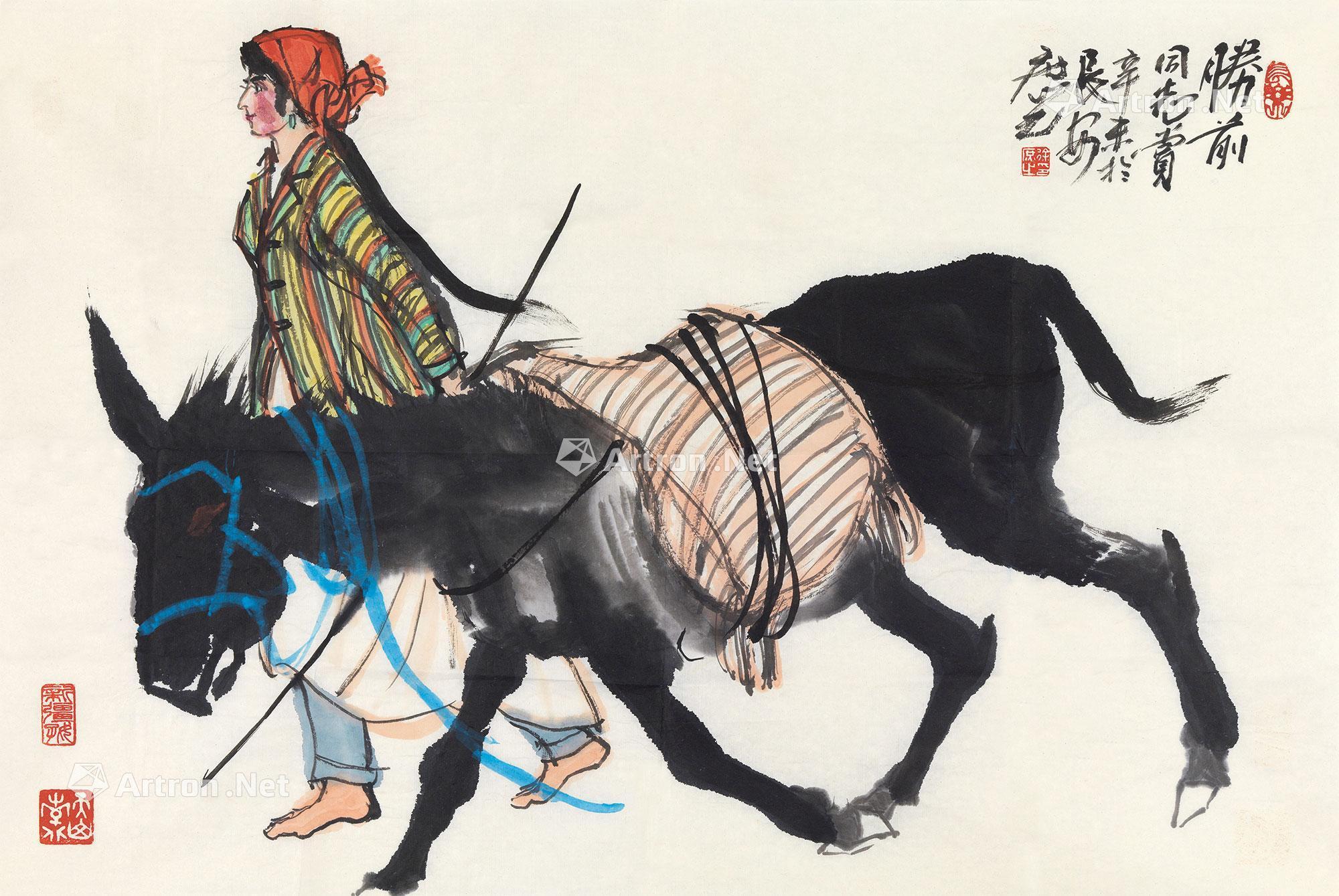 骑驴图-中国书画(二)-2004年艺术精品拍卖会（第47期）-荣宝斋(上海)拍卖有限公司