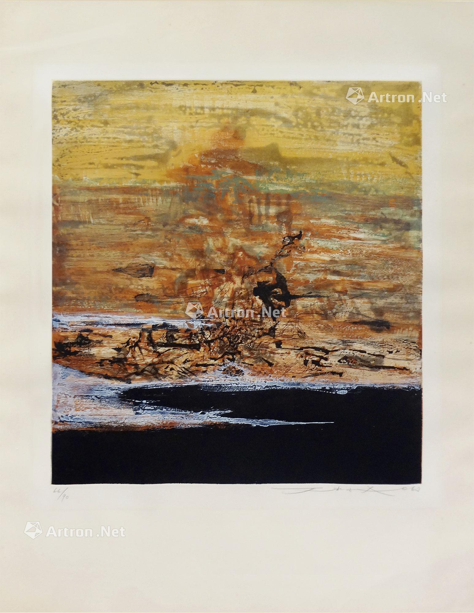 0208 1963年作 无题 蚀刻版画 飞尘蚀刻 纸