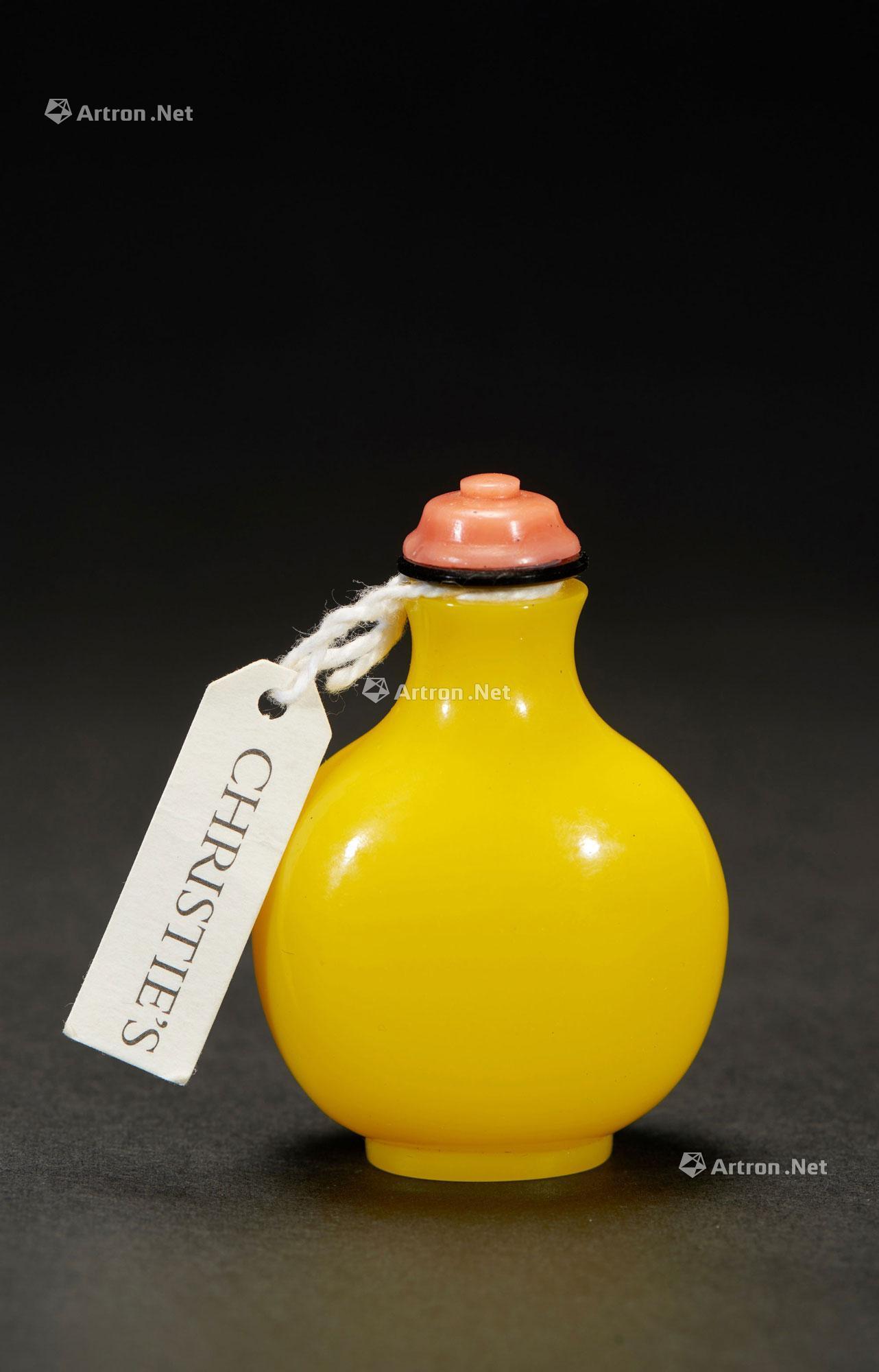 【清 鸡油黄料素身鼻烟壶】拍卖品_图片_价格_鉴赏_料器类_雅昌艺术品