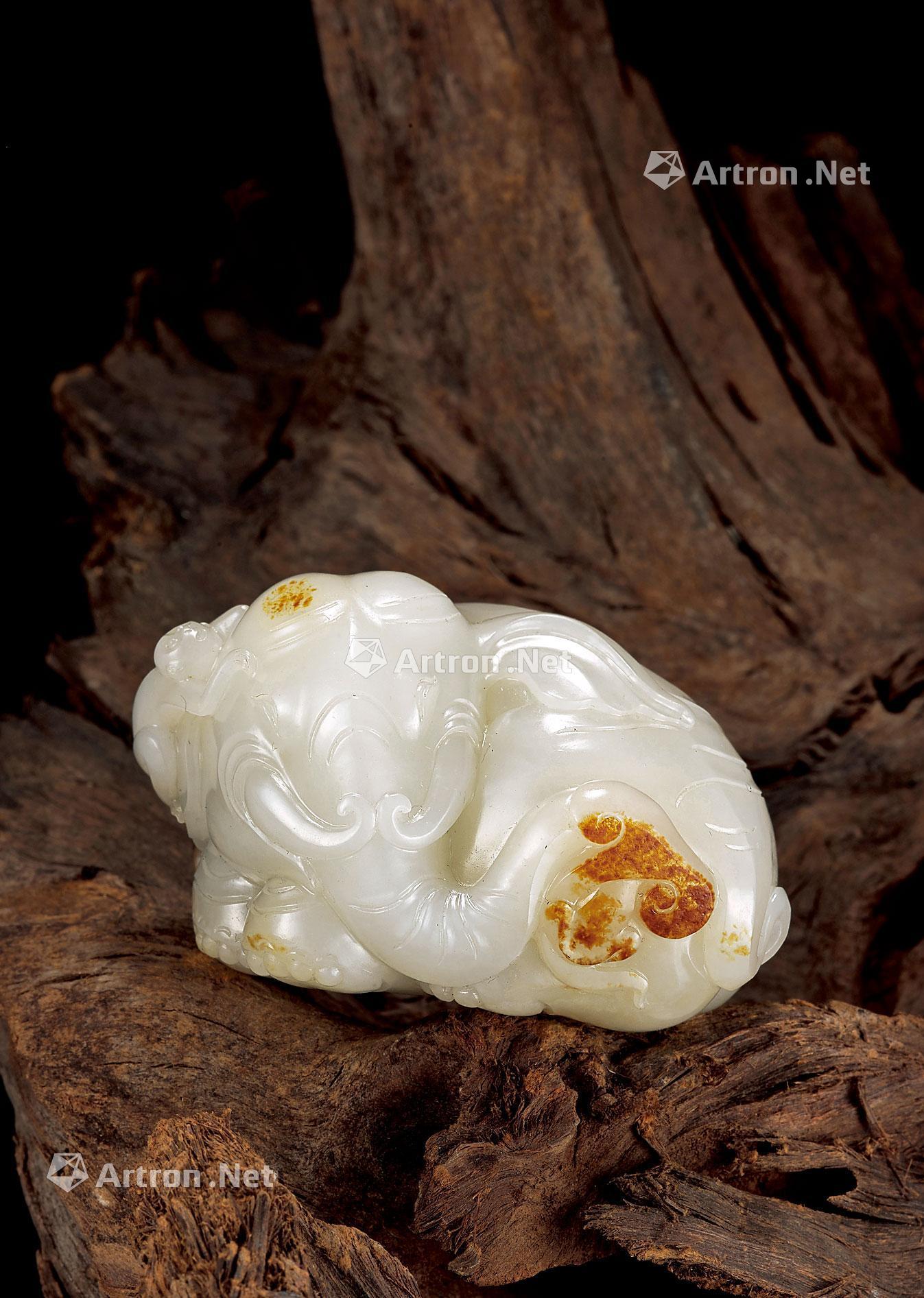 1584杨忠华和田玉雕封侯拜相把件