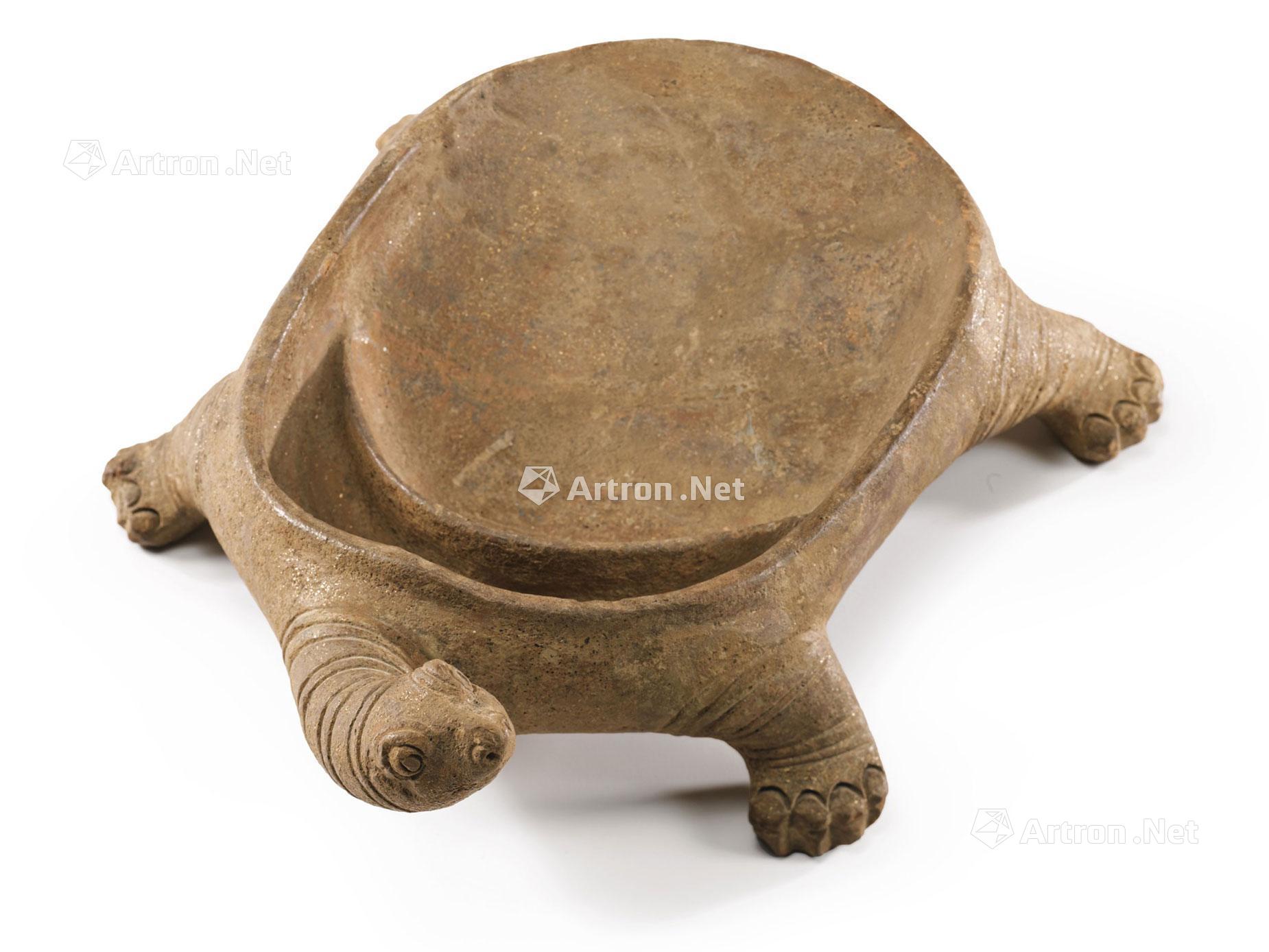 黑陶龟形砚图片