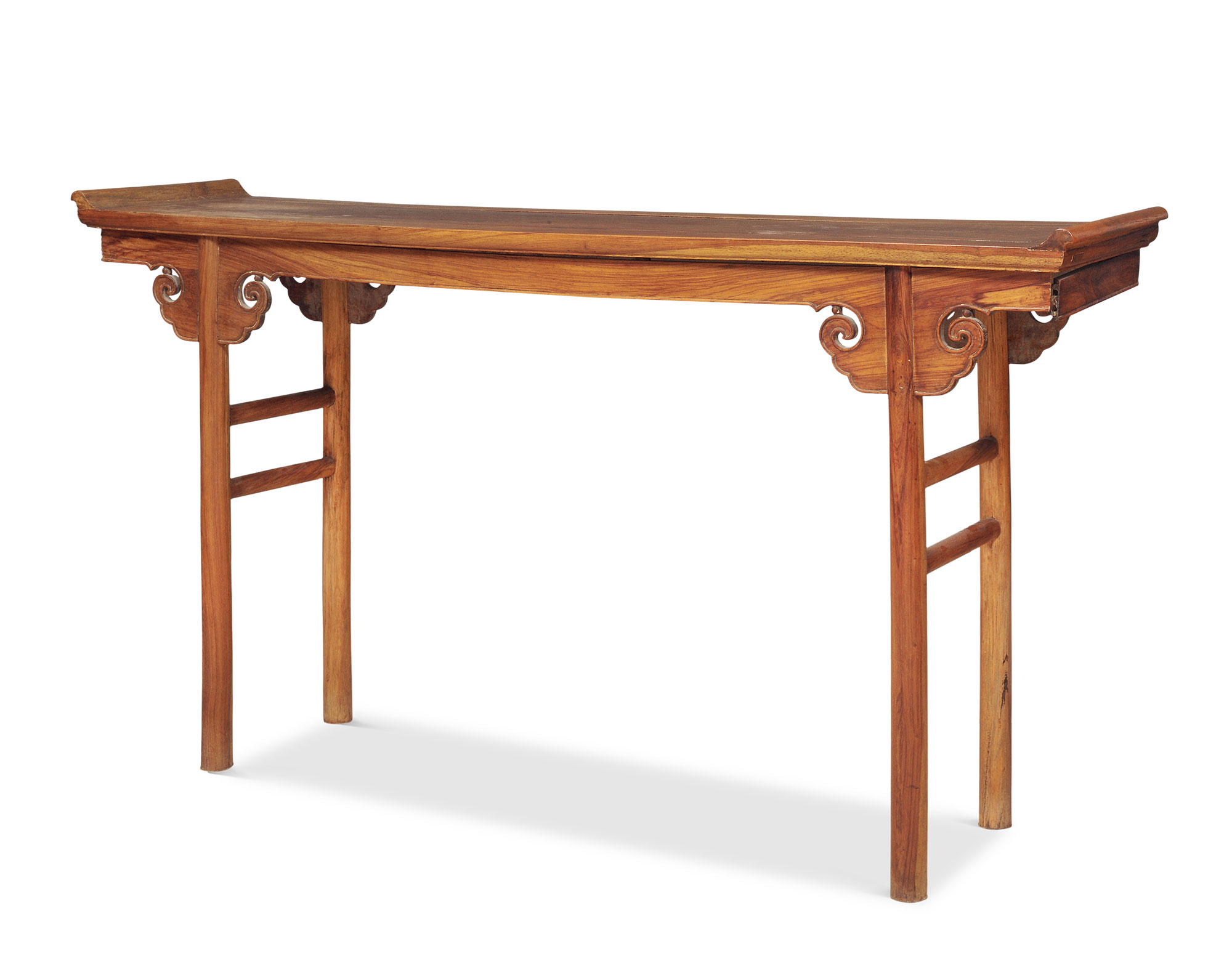 5230清早期黄花梨夹头榫翘头案