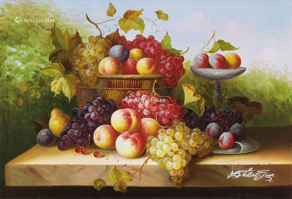 【水果静物 油彩 画布】拍卖品_图片_价格_鉴赏_油画_雅昌艺术品拍卖