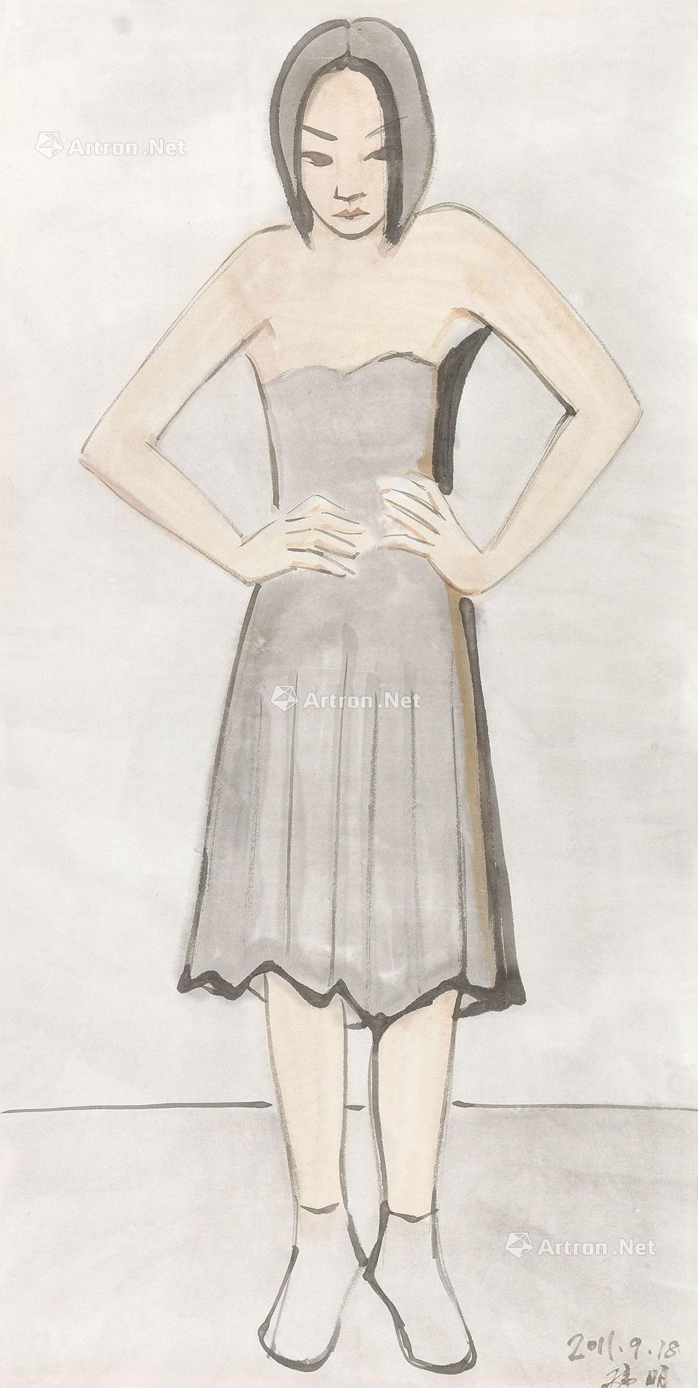 【2011年作 青春期 镜心 设色纸本】拍卖品_图片_价格_鉴赏_绘画_雅昌