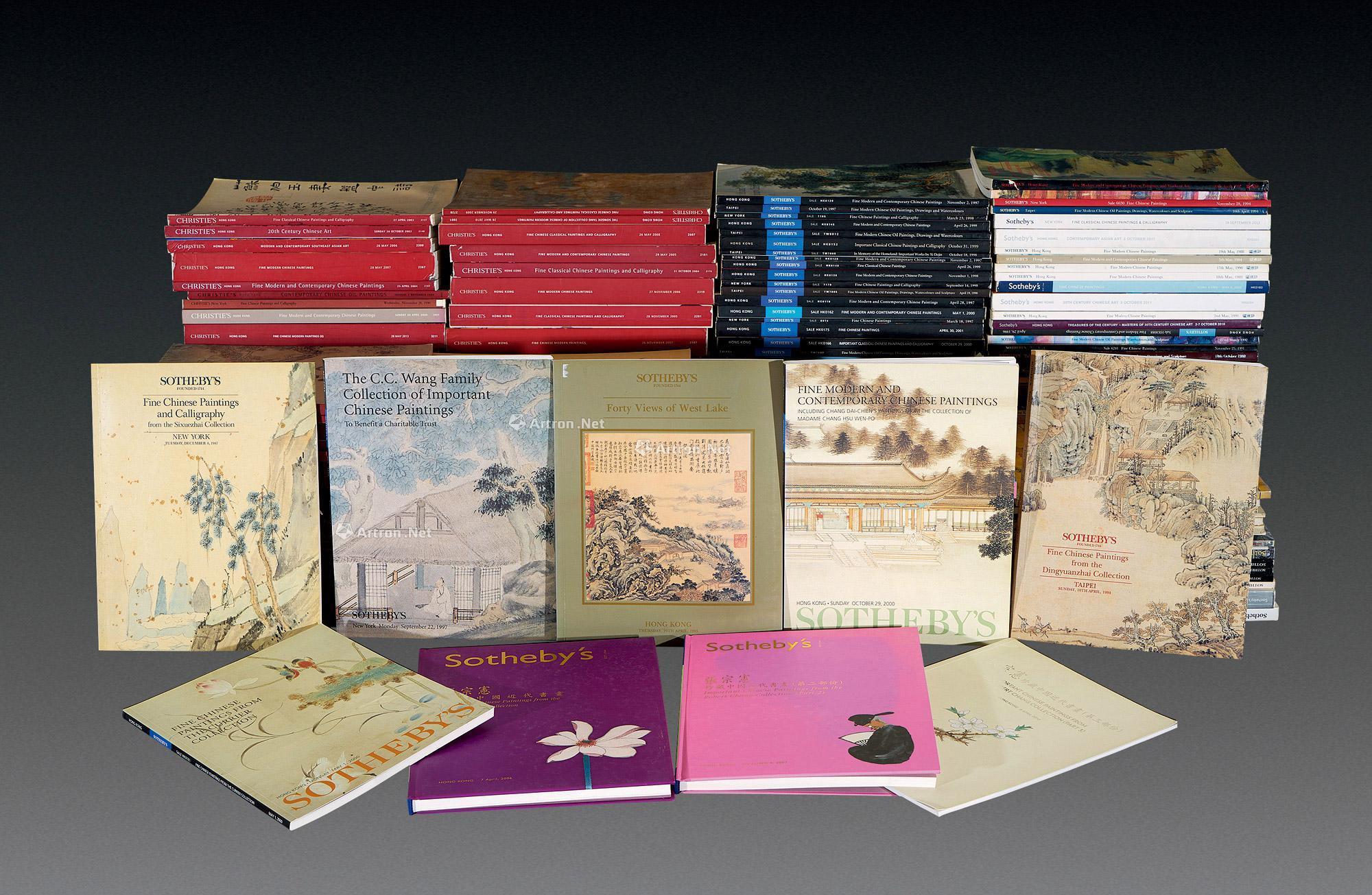 0227 苏富比佳士得书画图录大套 1980-2014年256册