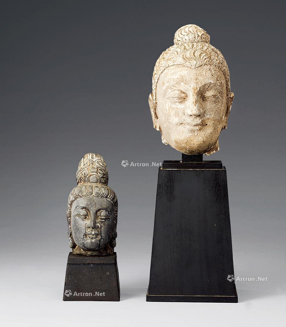 【唐 石雕佛头 (二件)】拍卖品_图片_价格_鉴赏_摆件_雅昌艺术品拍卖