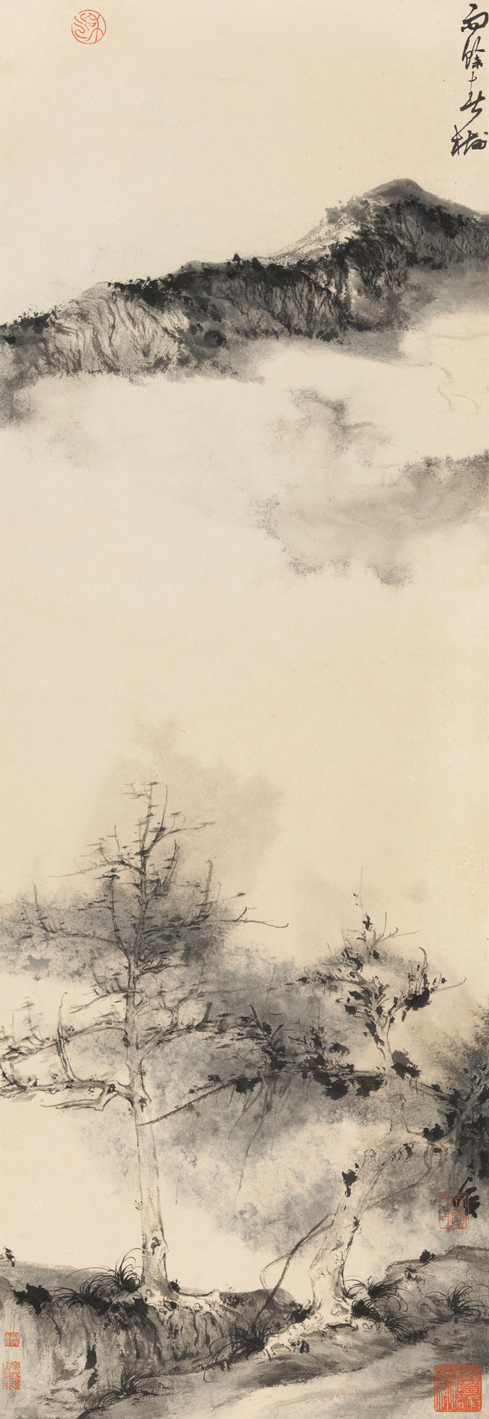 【雨余春树 镜心 水墨纸本】拍卖品_图片_价格_鉴赏_绘画_雅昌艺术品拍卖网