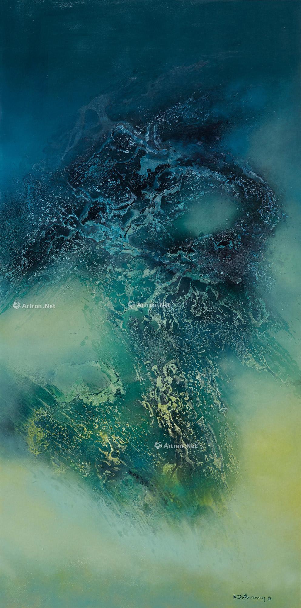 11082014年作梦幻银河系列2854布面油画