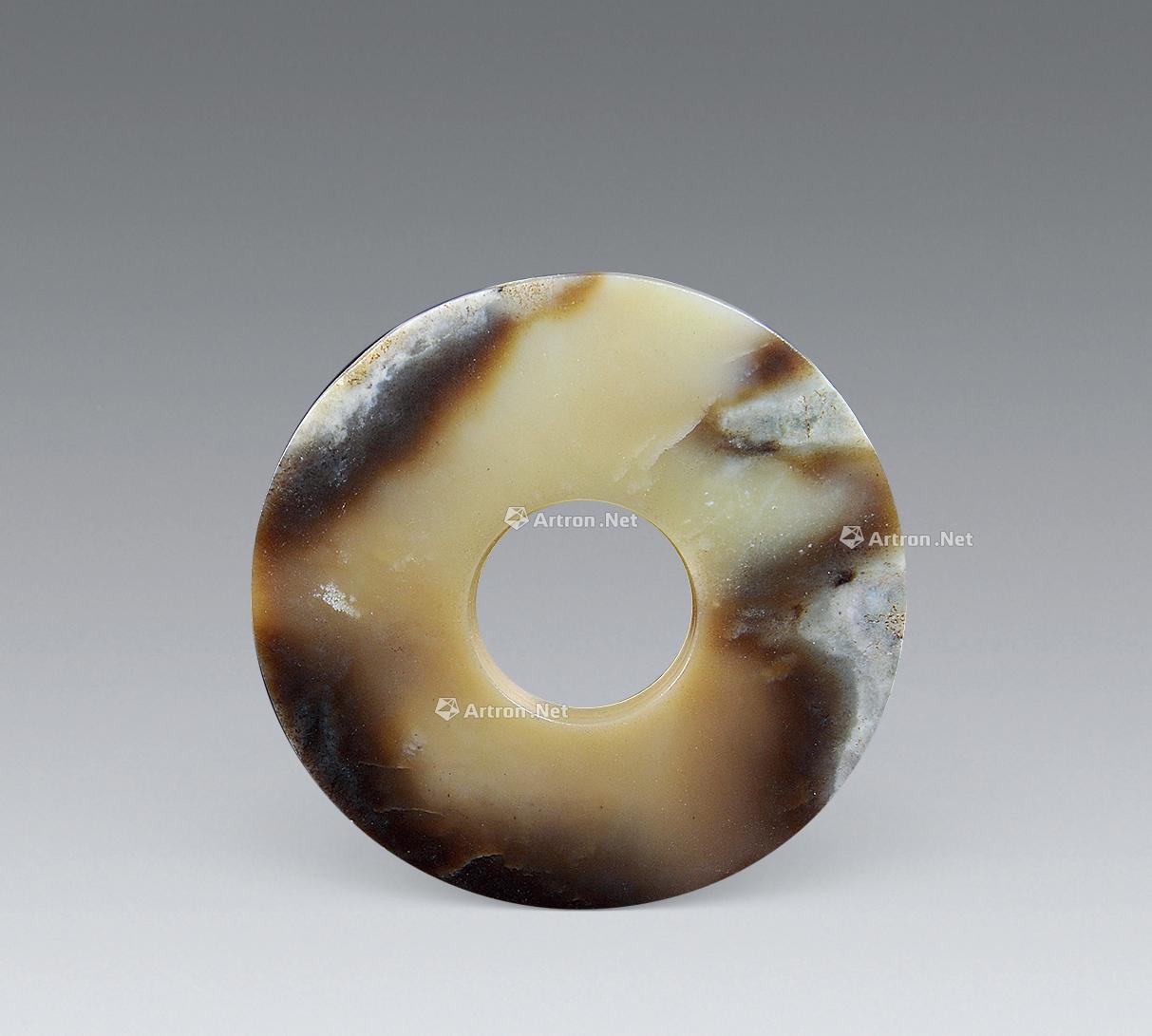 1400齐家文化黄玉玉壁