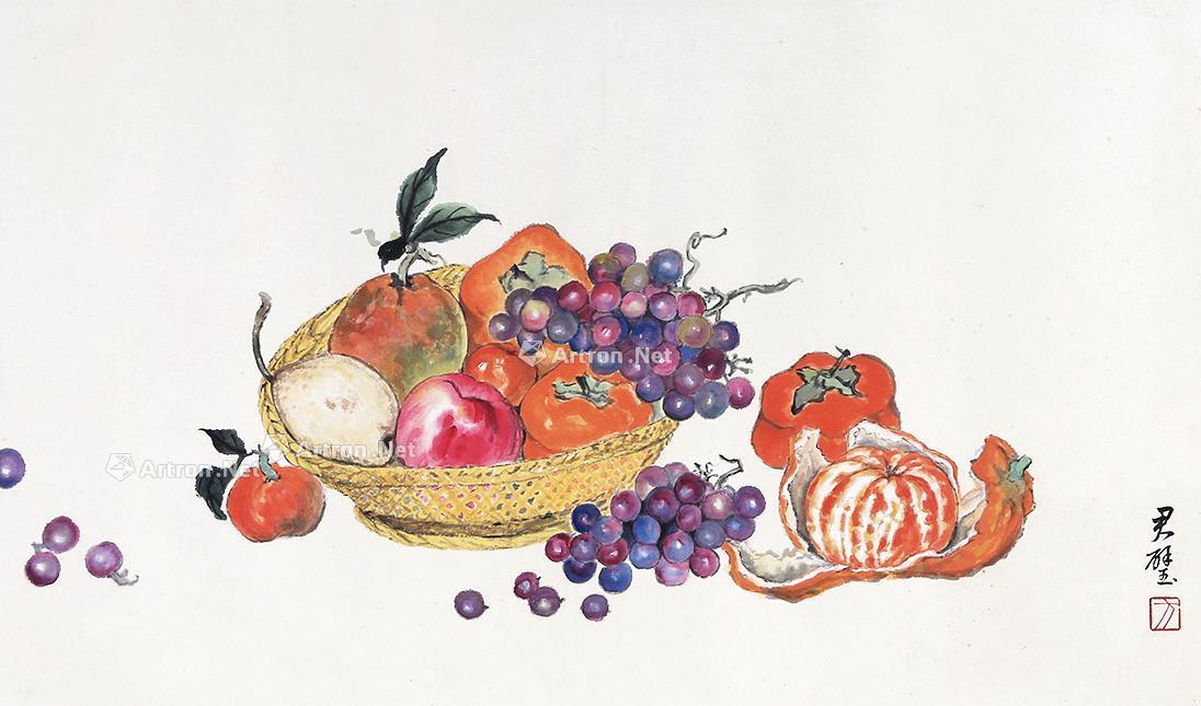 【瓜果图 镜心 设色纸本】拍卖品_图片_价格_鉴赏_绘画_雅昌艺术品