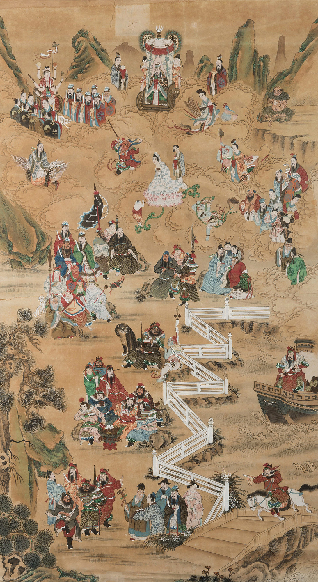 1509群仙图镜心纸本