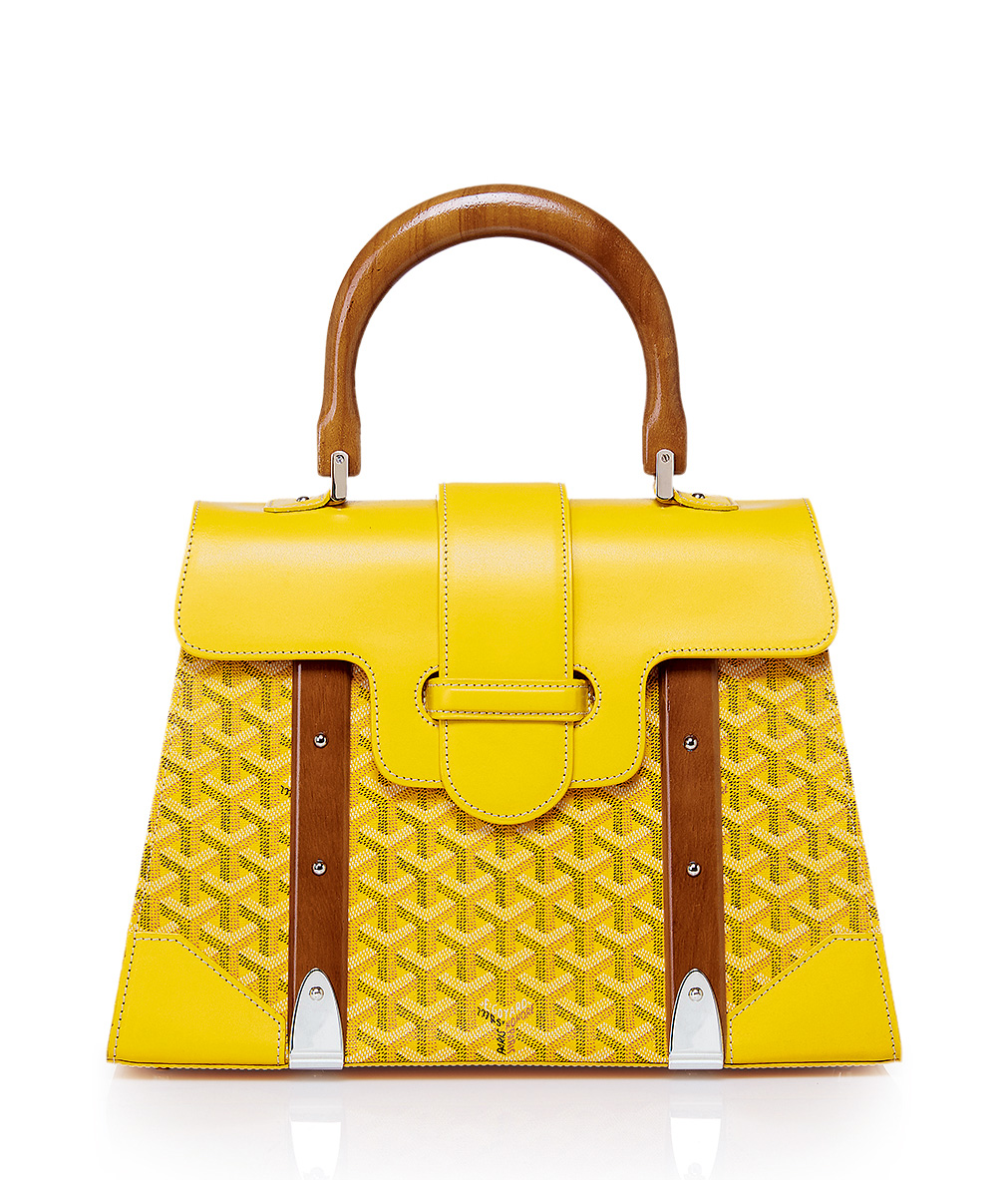 2591高雅德2015黄色goyadine帆布手提包