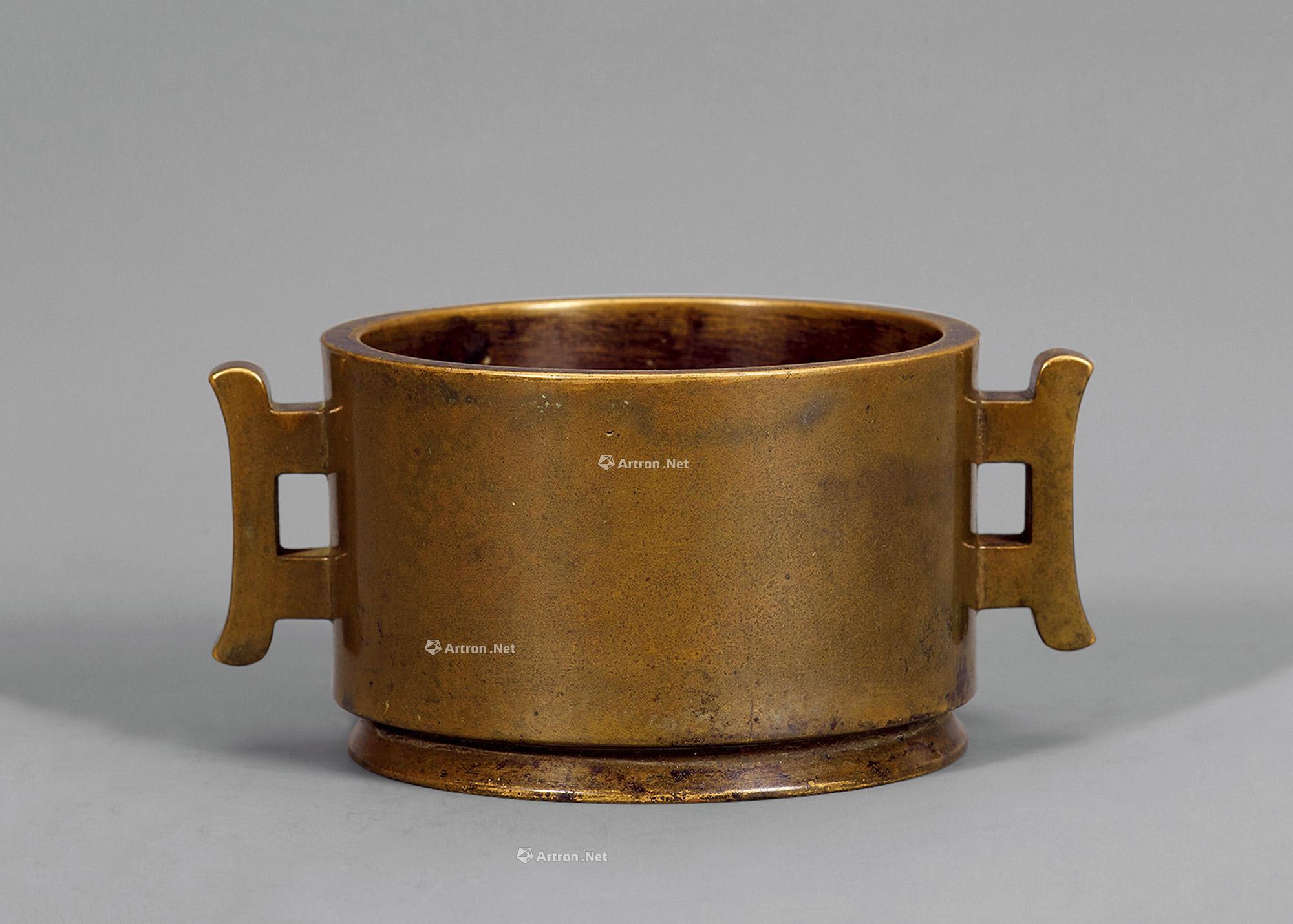 510917世纪石田公藏戟耳铜香炉