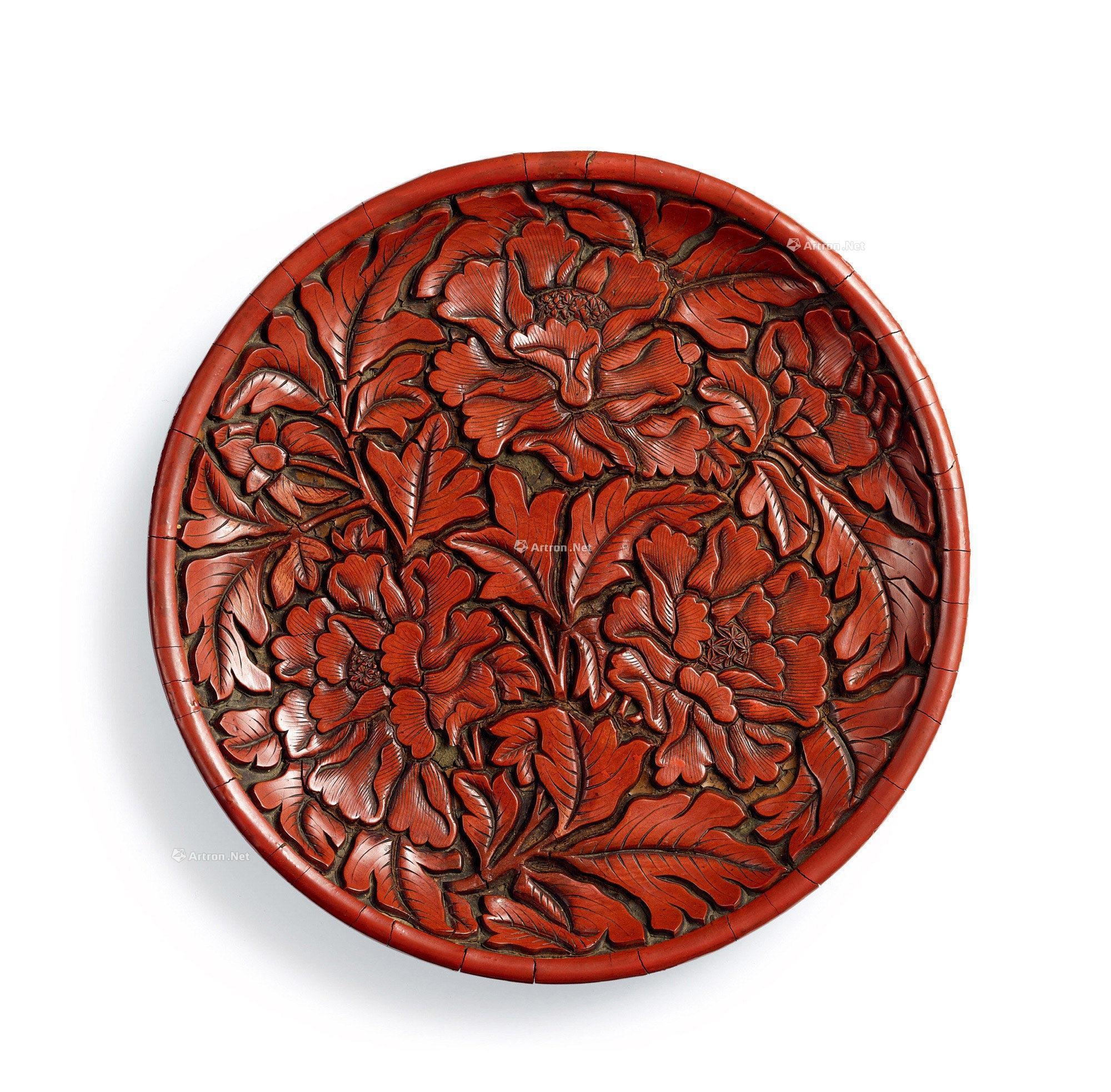 14吋描金彩繪圓盤繪帝雉 安達窯anta Pottery