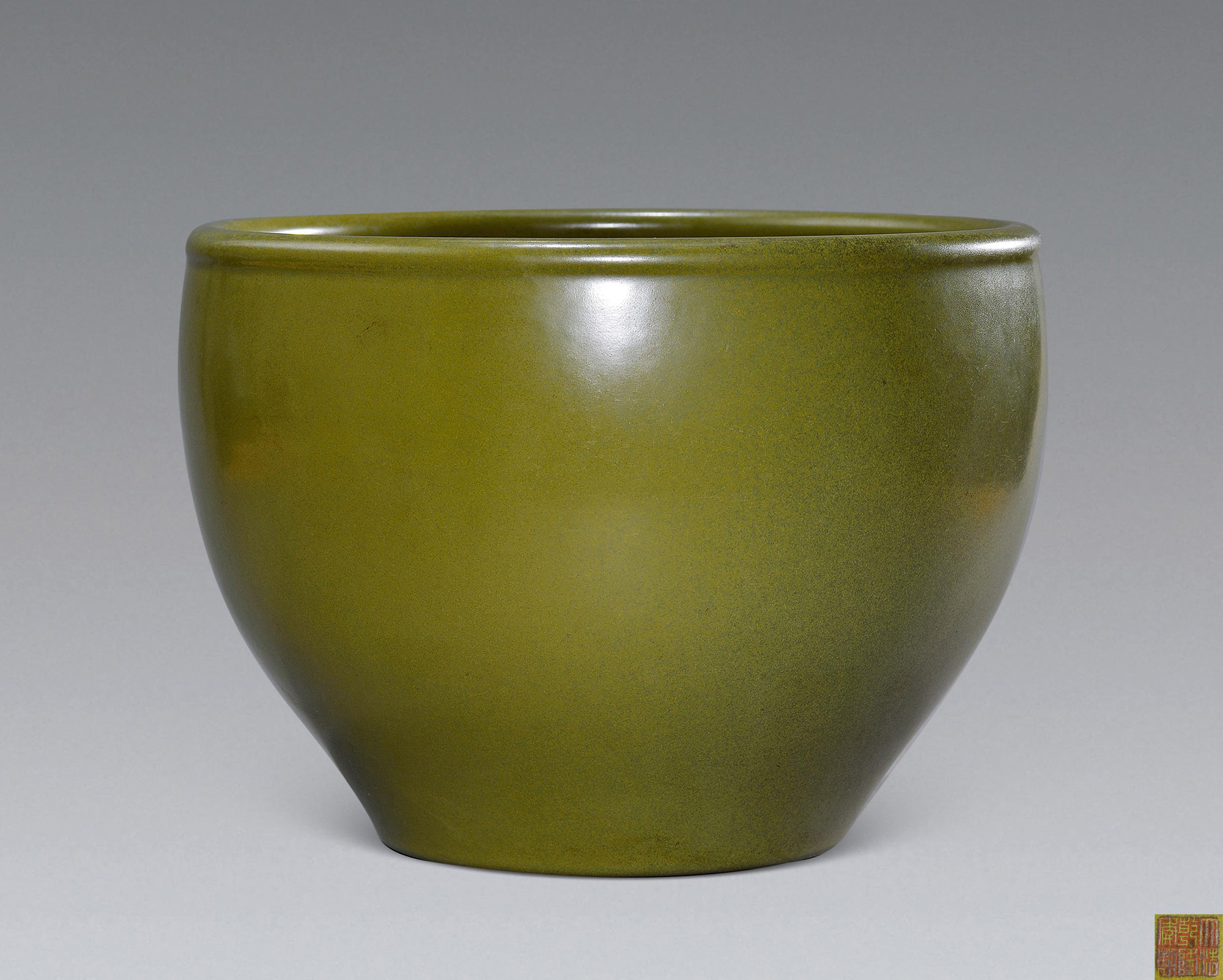 【清乾隆 茶叶末釉缸】拍卖品_图片_价格_鉴赏_清代单色釉瓷器_雅昌