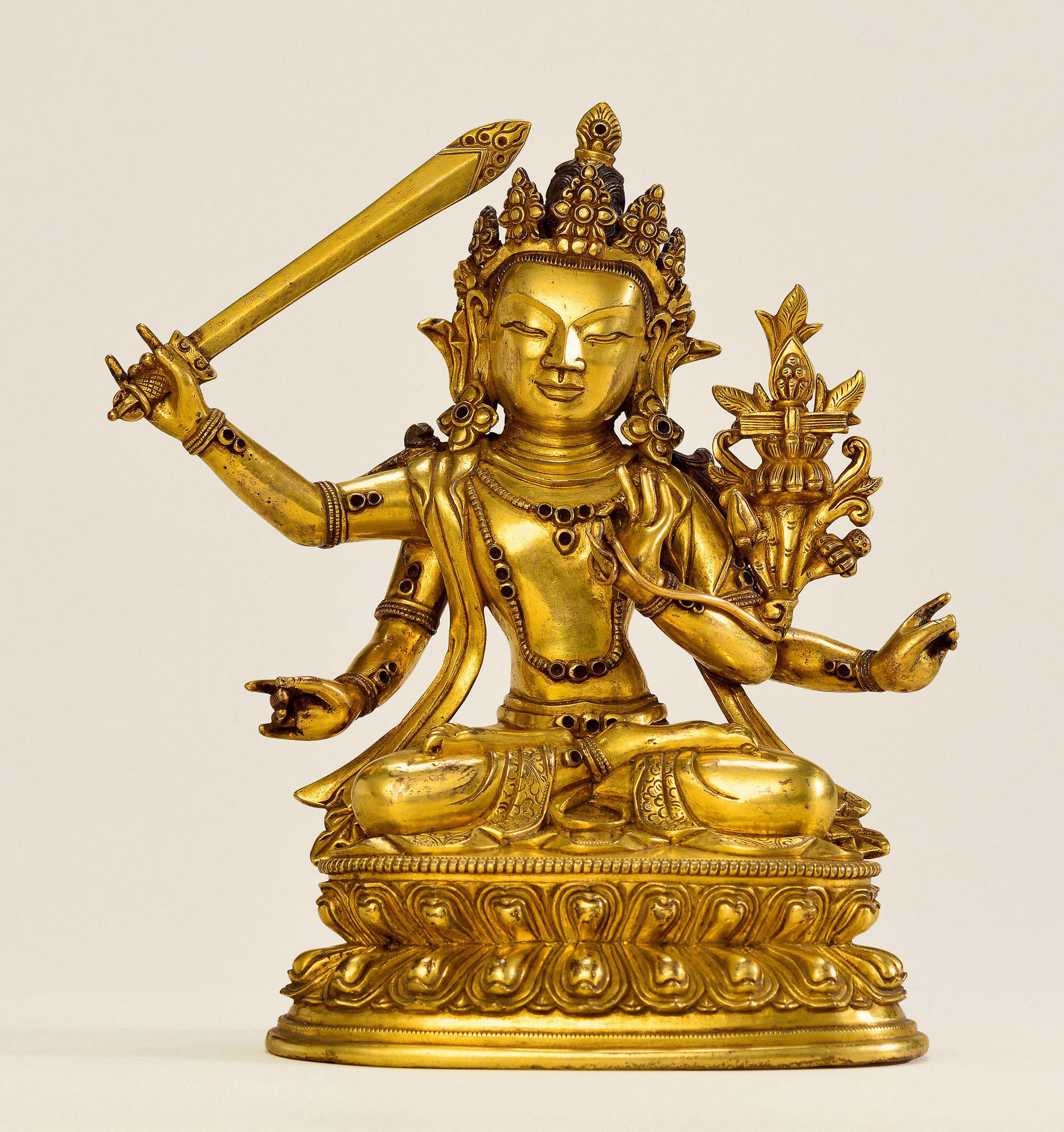 576618世纪四臂文殊菩萨