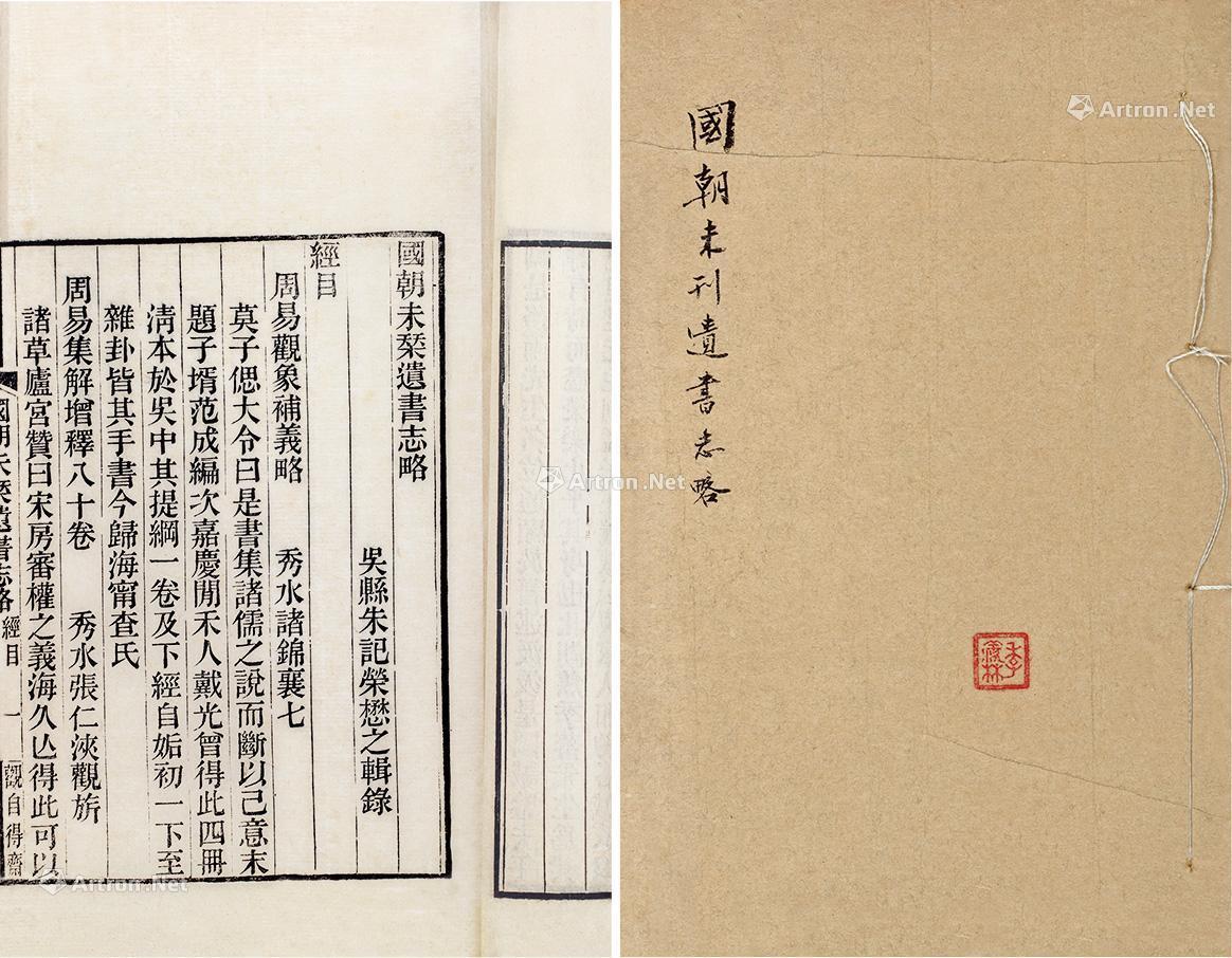 1152国朝未刊遗书志略